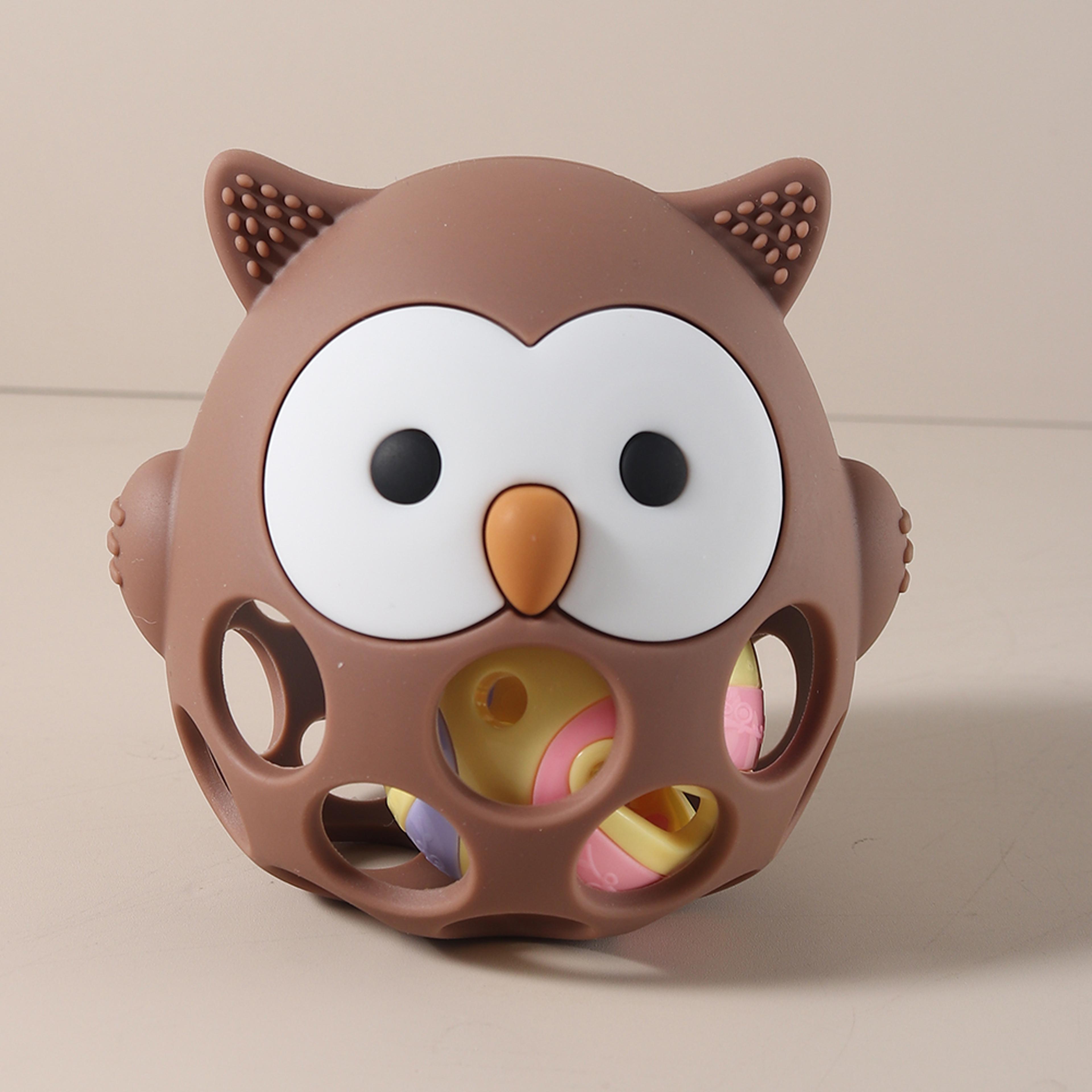 Cartoon Owl Shape Teether Baby Owl Teether Gloves Anti Eating Hand Molar Baby Accessorie Silicone G 9