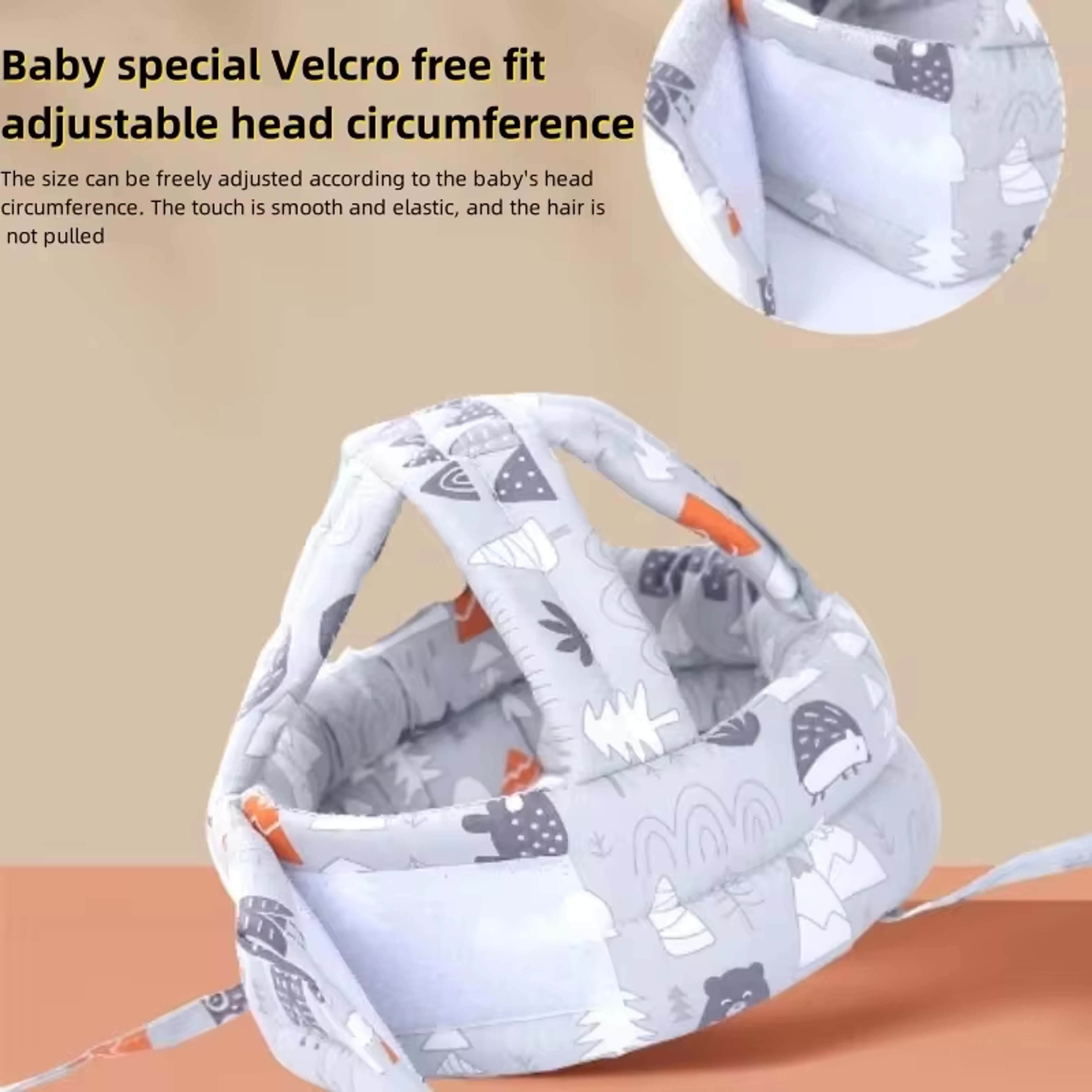 Baby AntiCollision Hat Safe And Breathable Toddler AntiFall Head Cap Washable All Seasons 1