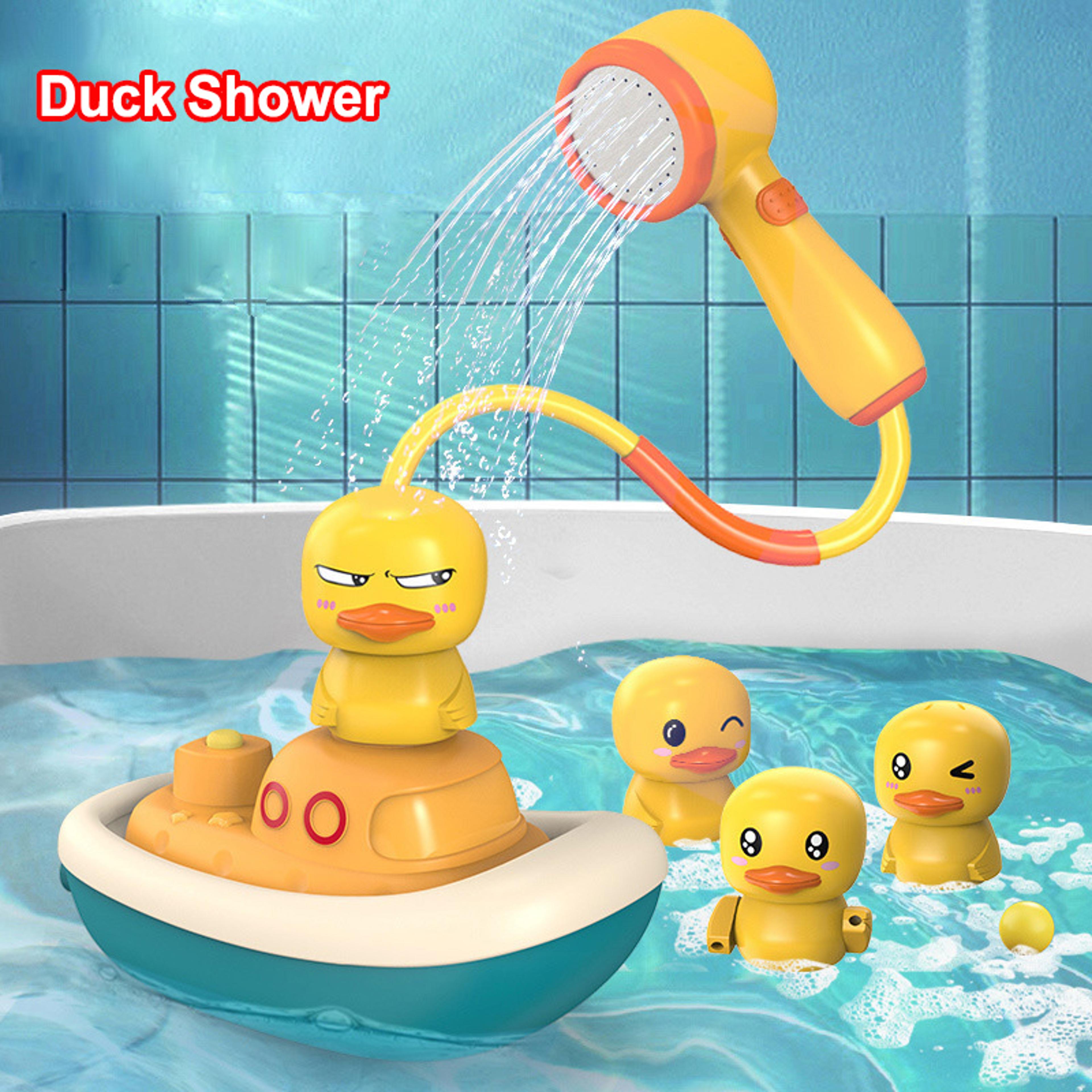 duck baby shower water toys, set water spray shower toys, bathtub toys gifts