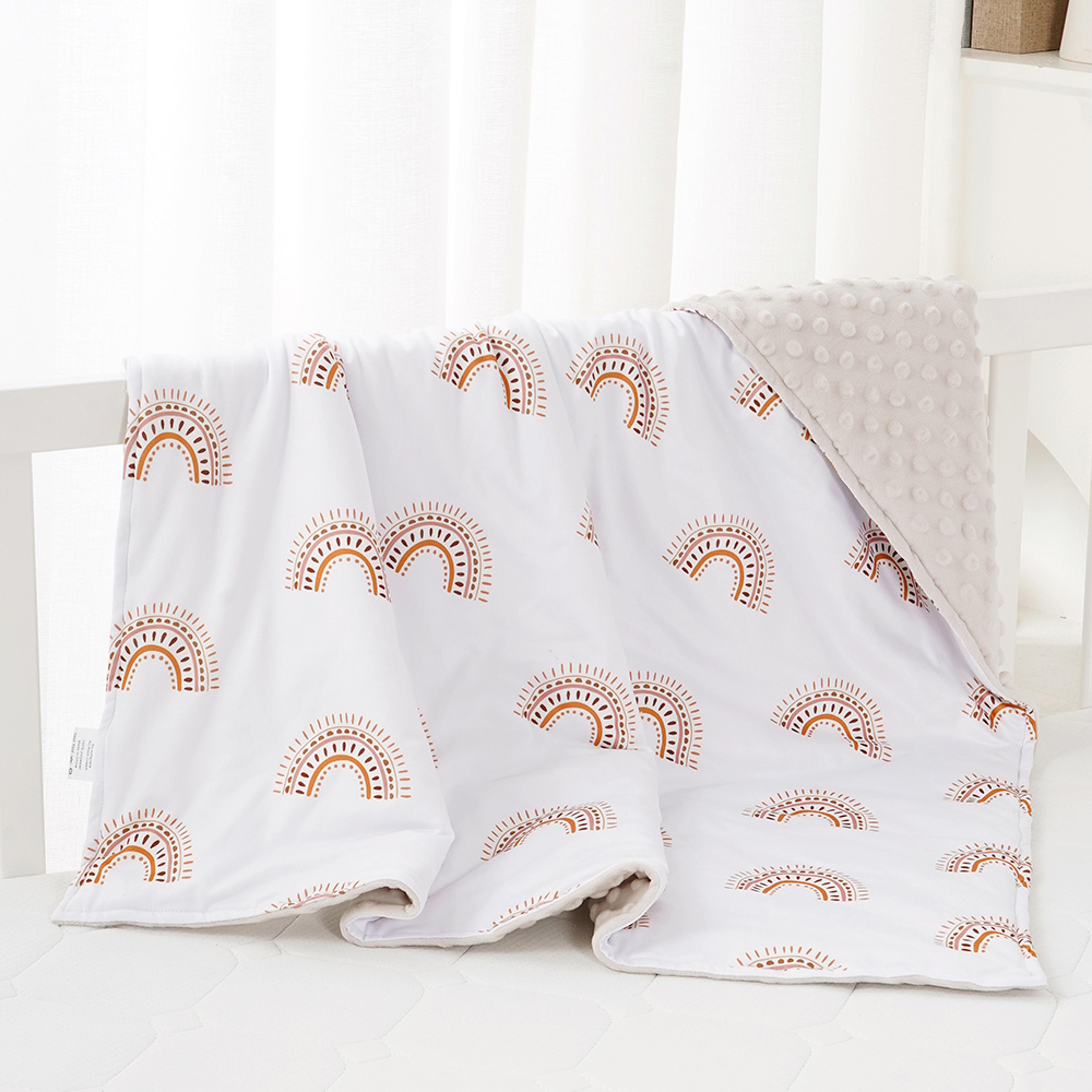 Soft Winter Baby Swaddle Blanket 3 Layers For Newborns 7