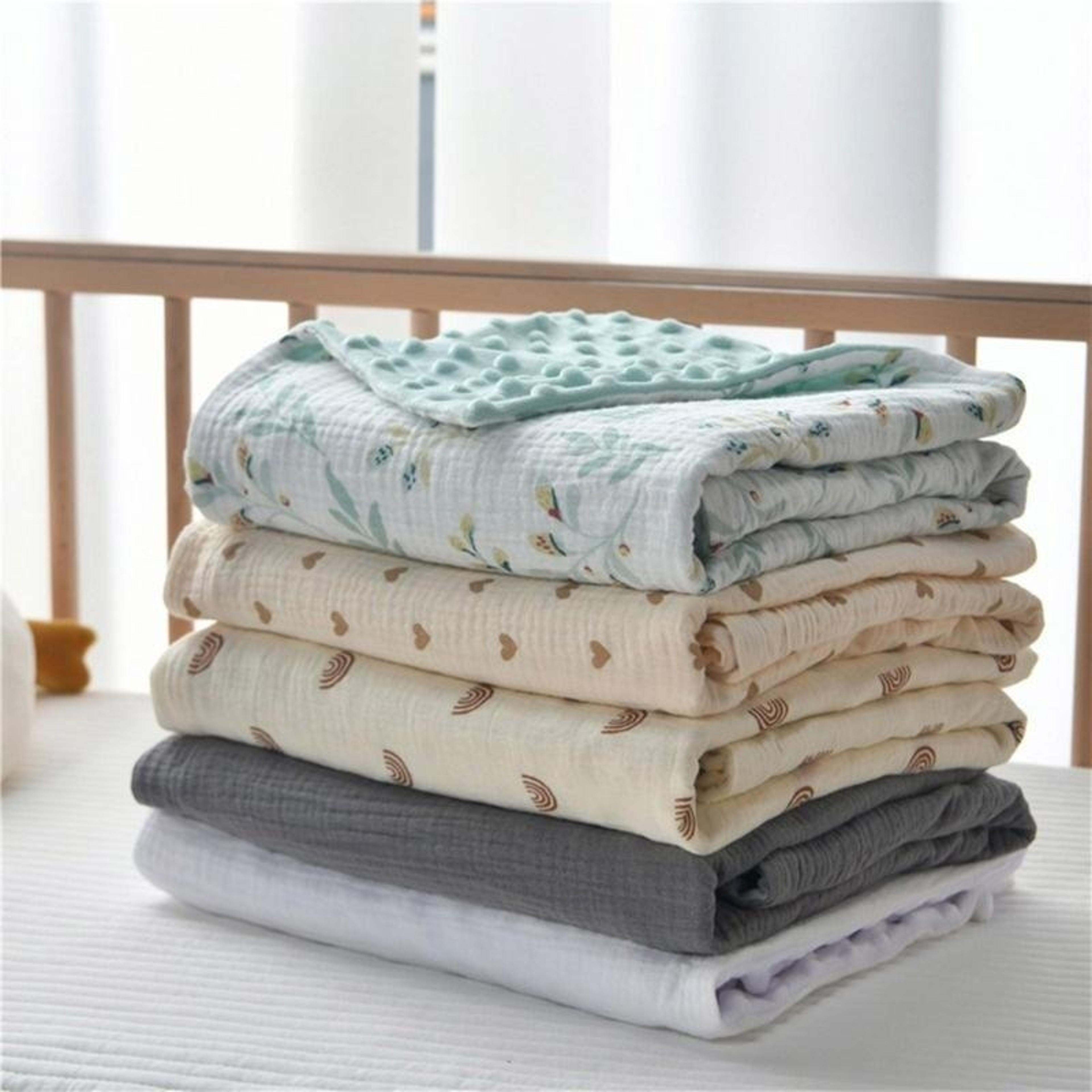 Breathable Toddlers Bath Towel Bean Bean Blanket Newborns Quilts 1