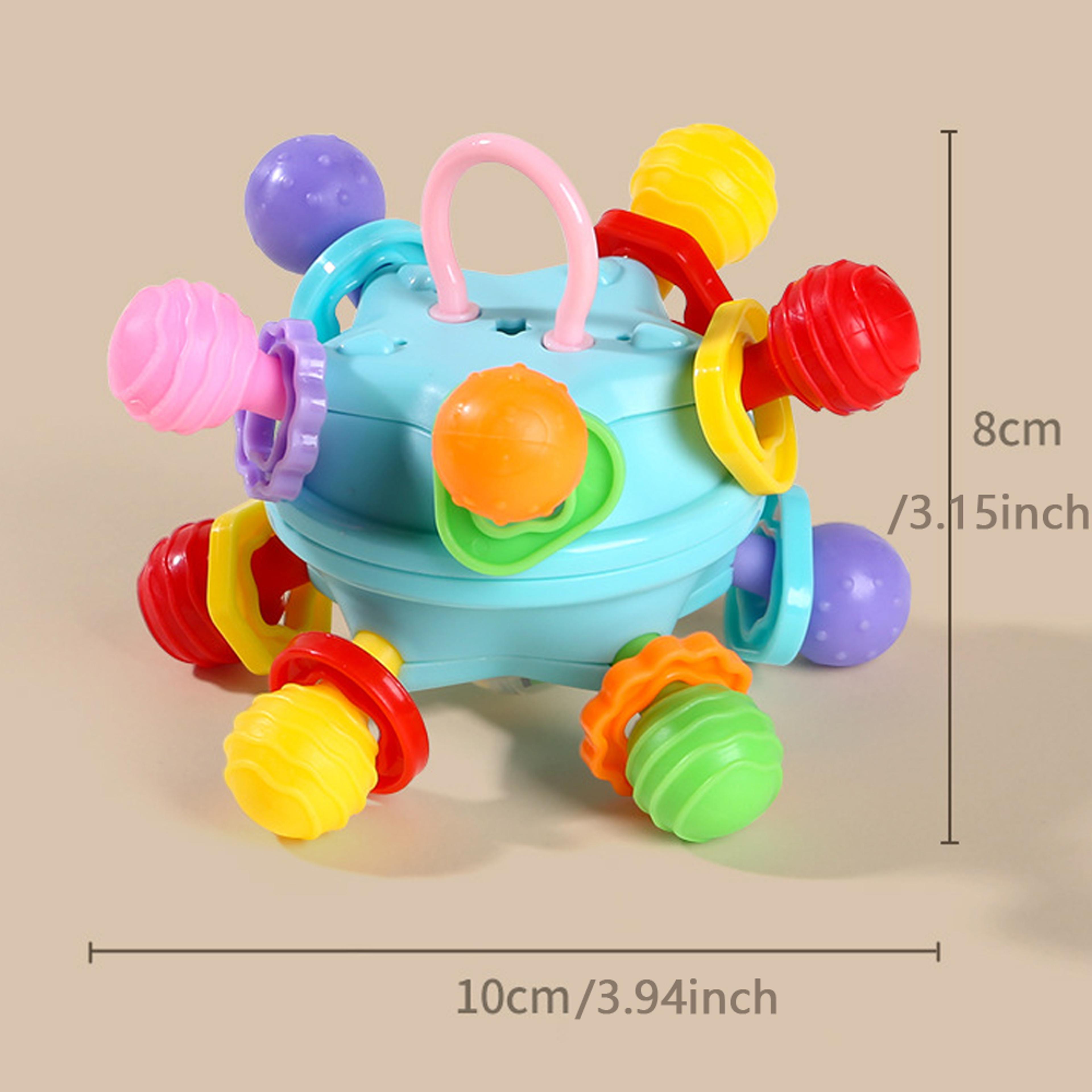 Developmental Learning Teether Toys Montessori Baby Sensory Teething Toys Chewable Rattles Boys  Gi 6
