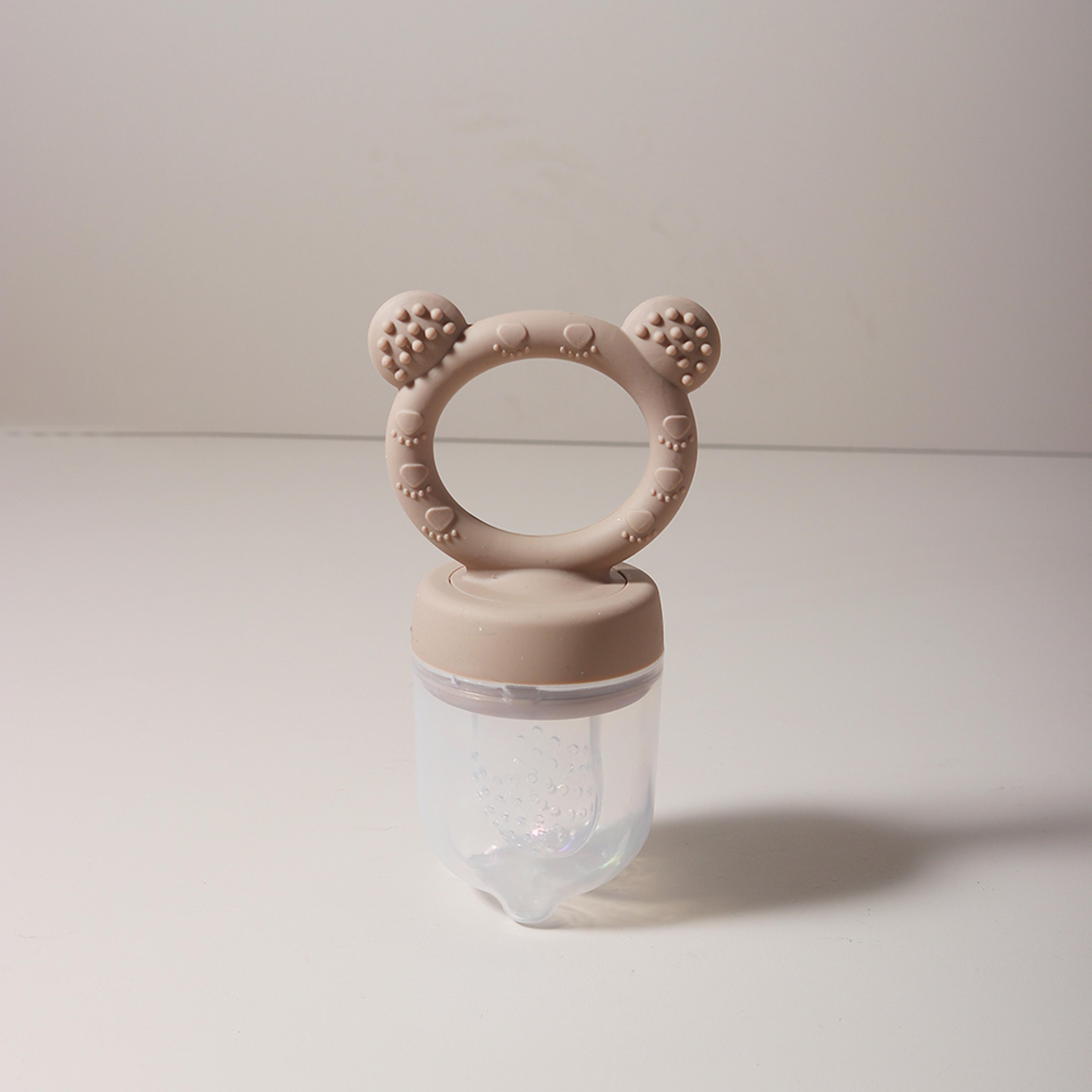 Cute Cartoon Design Baby Silicone Fruit Feeder Chewable Soft Teether Fresh Fruits Bite And Explore  7