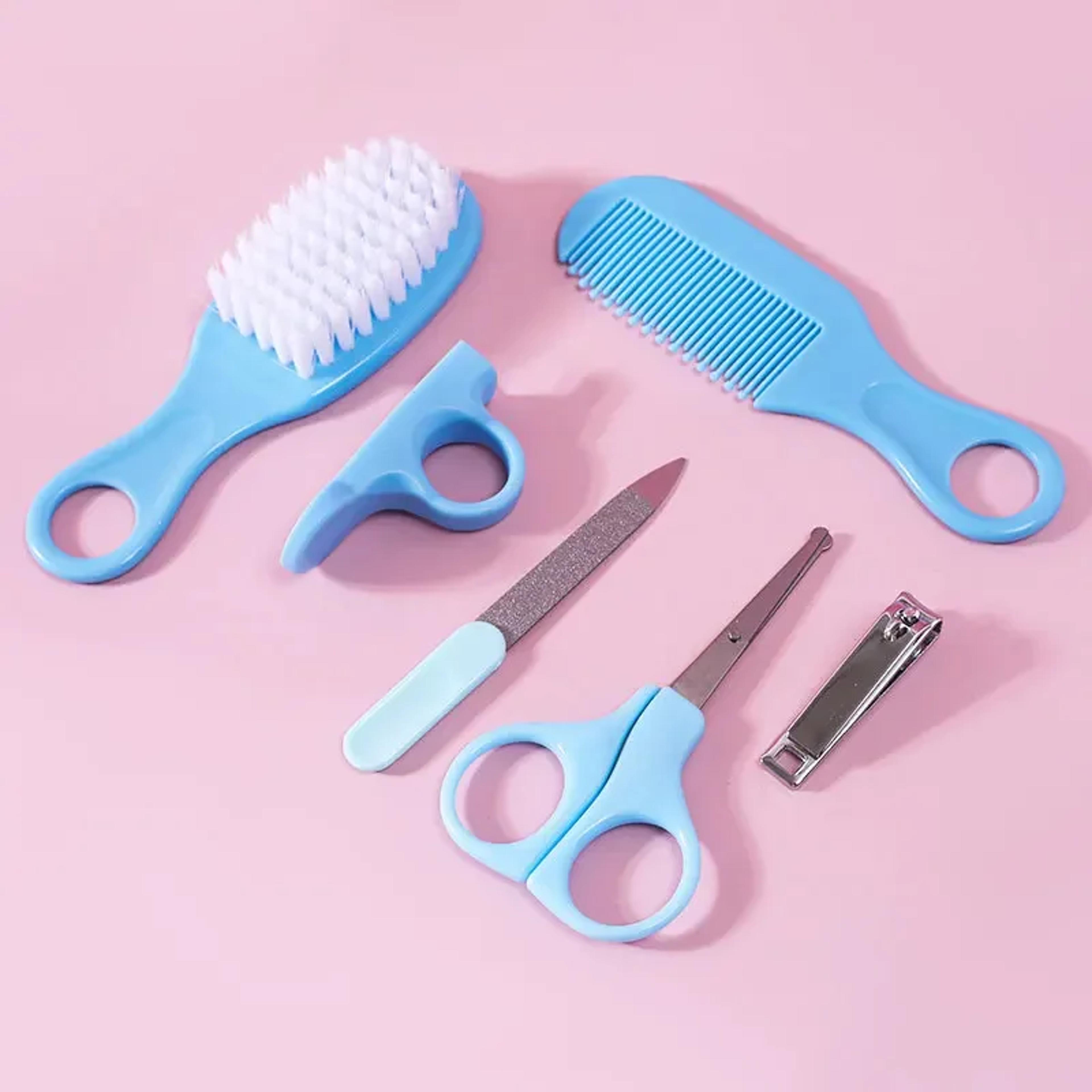 Baby Care Set Grooming Brush Set Nail Trimmer Scissors Clipper Hygiene Kit 2