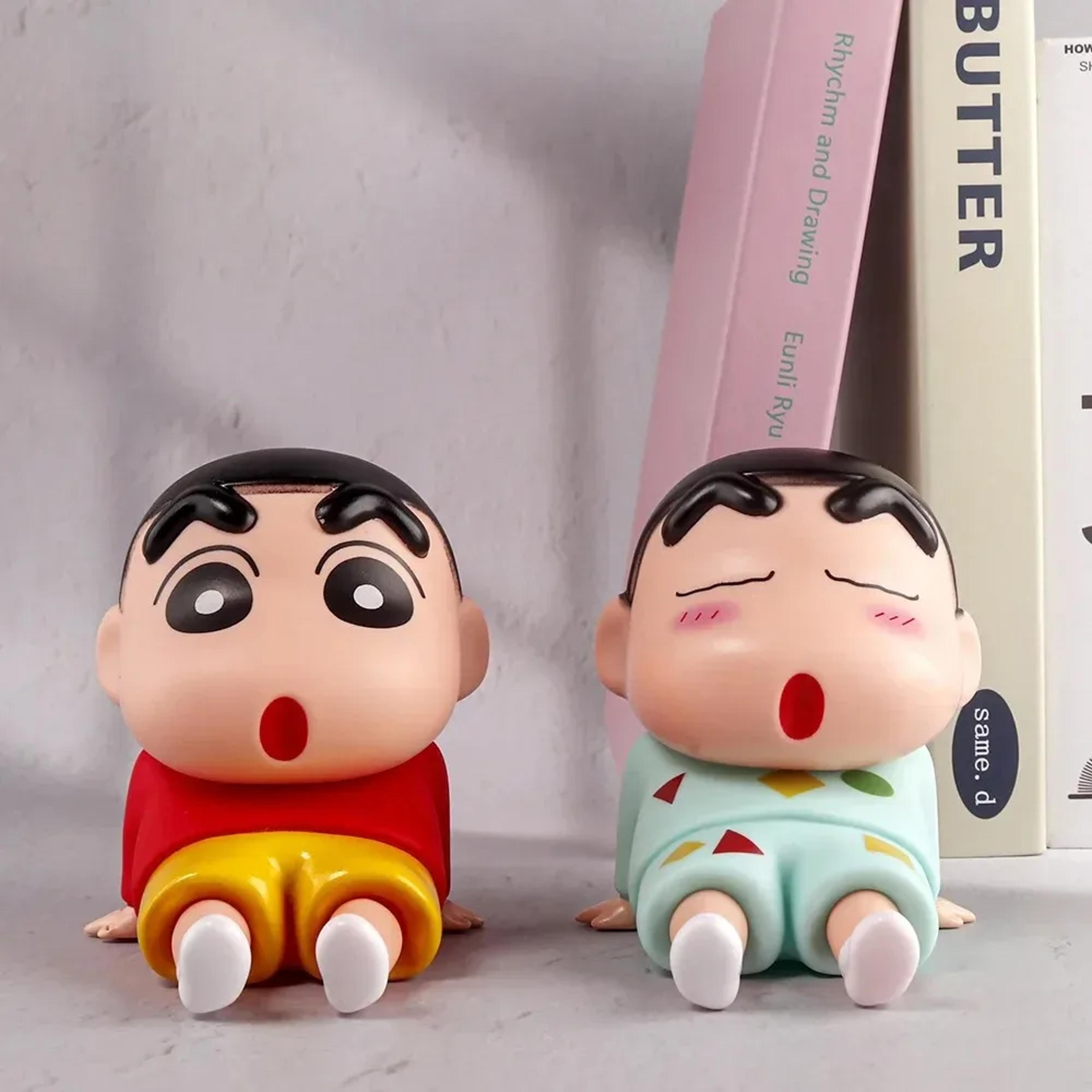 Figures Phone Holder Kawaii Anime Desktop Ornaments Cartoon Watching TV Phone Support Cute Doll Dec 3
