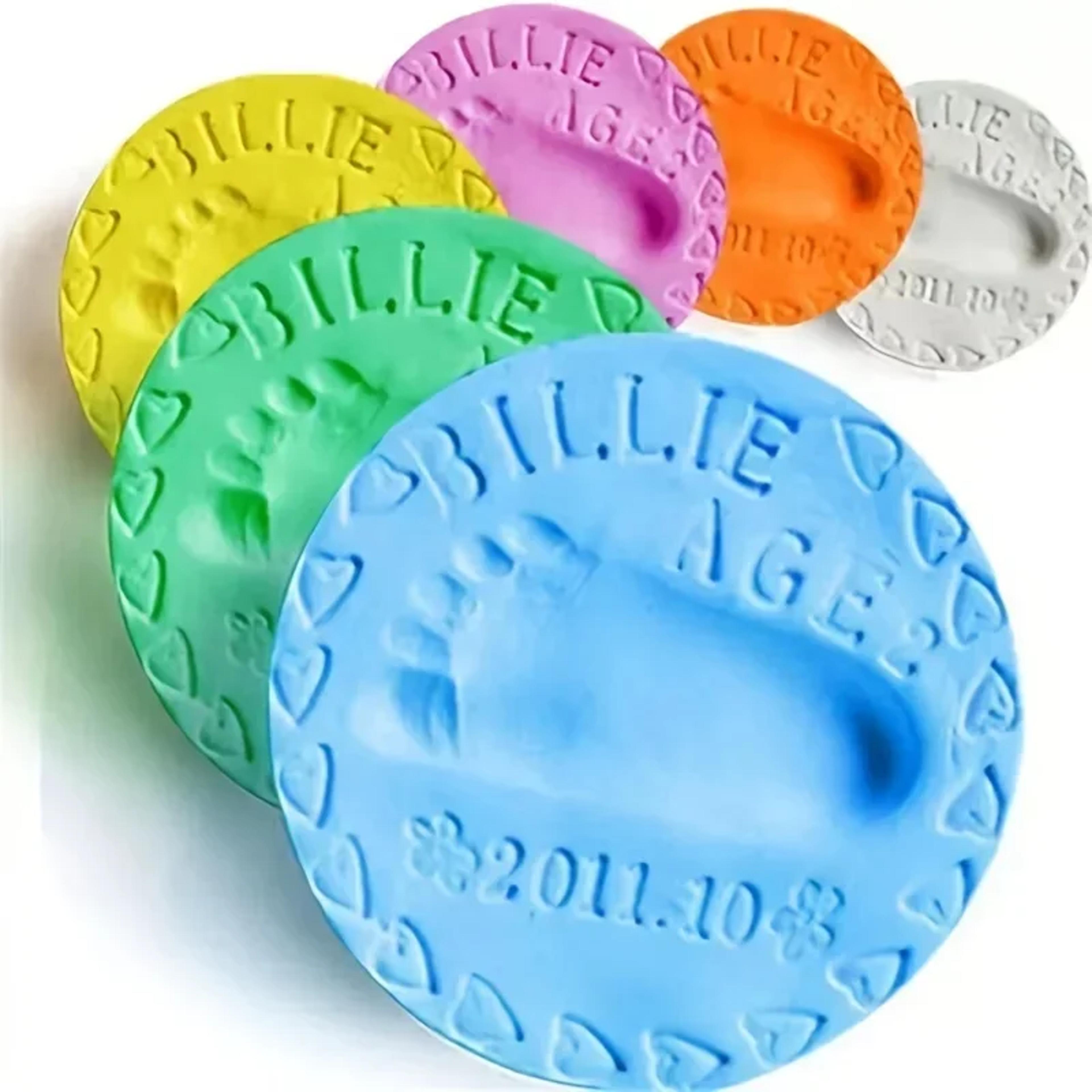 Baby DIY Hand And Footprint Soft Clay Fluffy Material Baby Handprint Imprint And Foot Print Mud Han 2