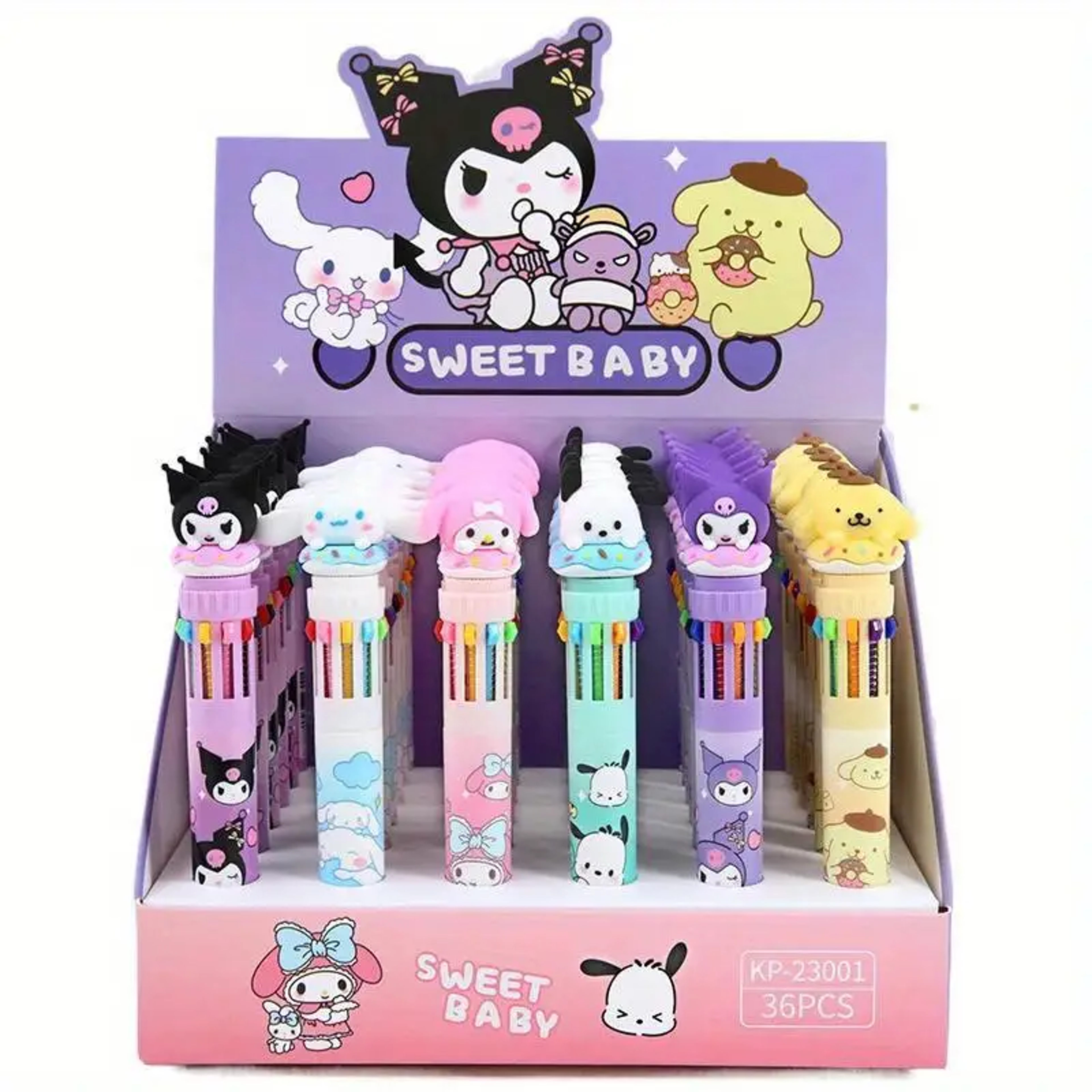 Hello Kitty Kuromi Cinnamoroll Sanrio Cartoon Ballpoint Pen For School Stationery 2
