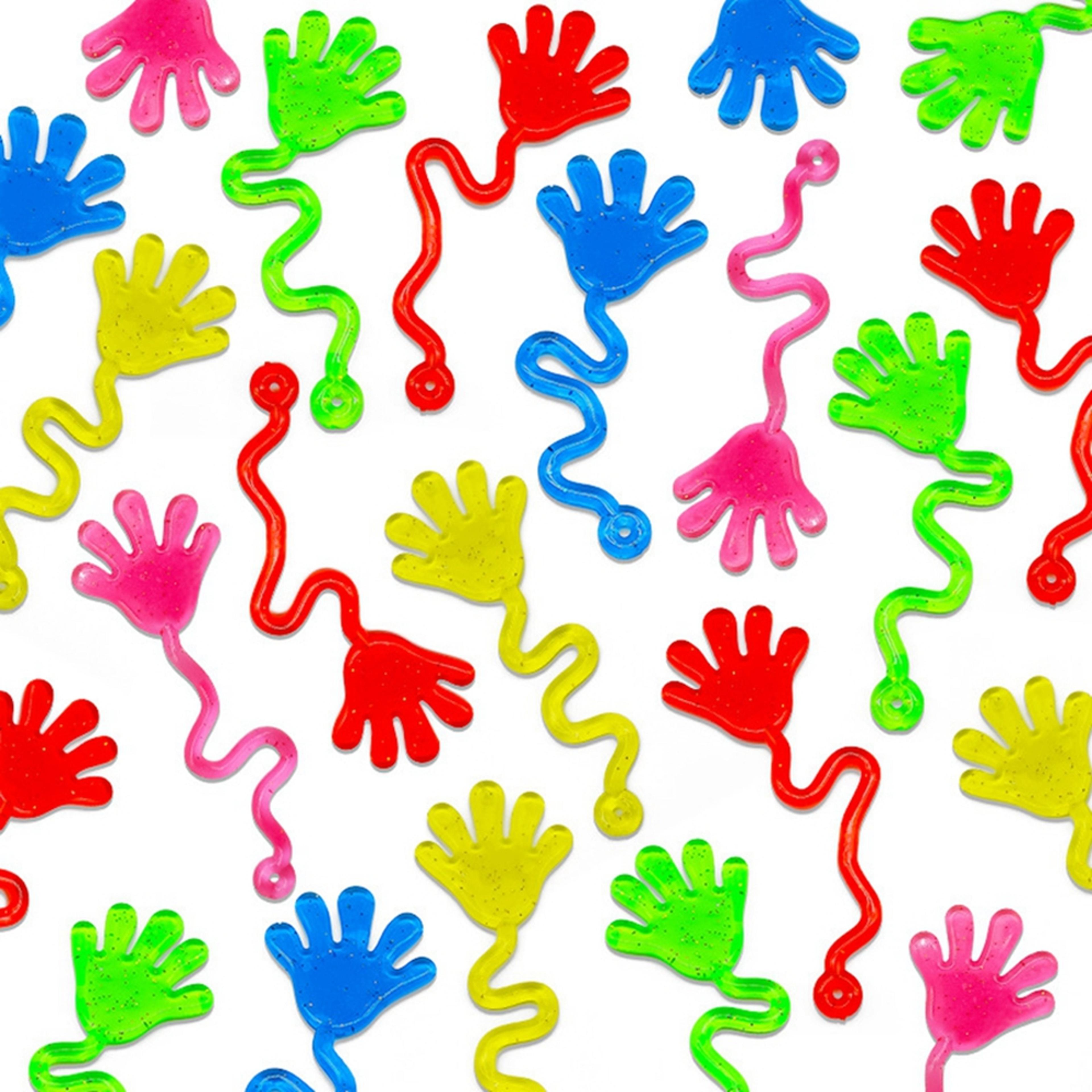 Glitter Sticky Hands For Kids And Adults Mini Stretchy Sensory Toys Party Favors Stress Relief Good 0