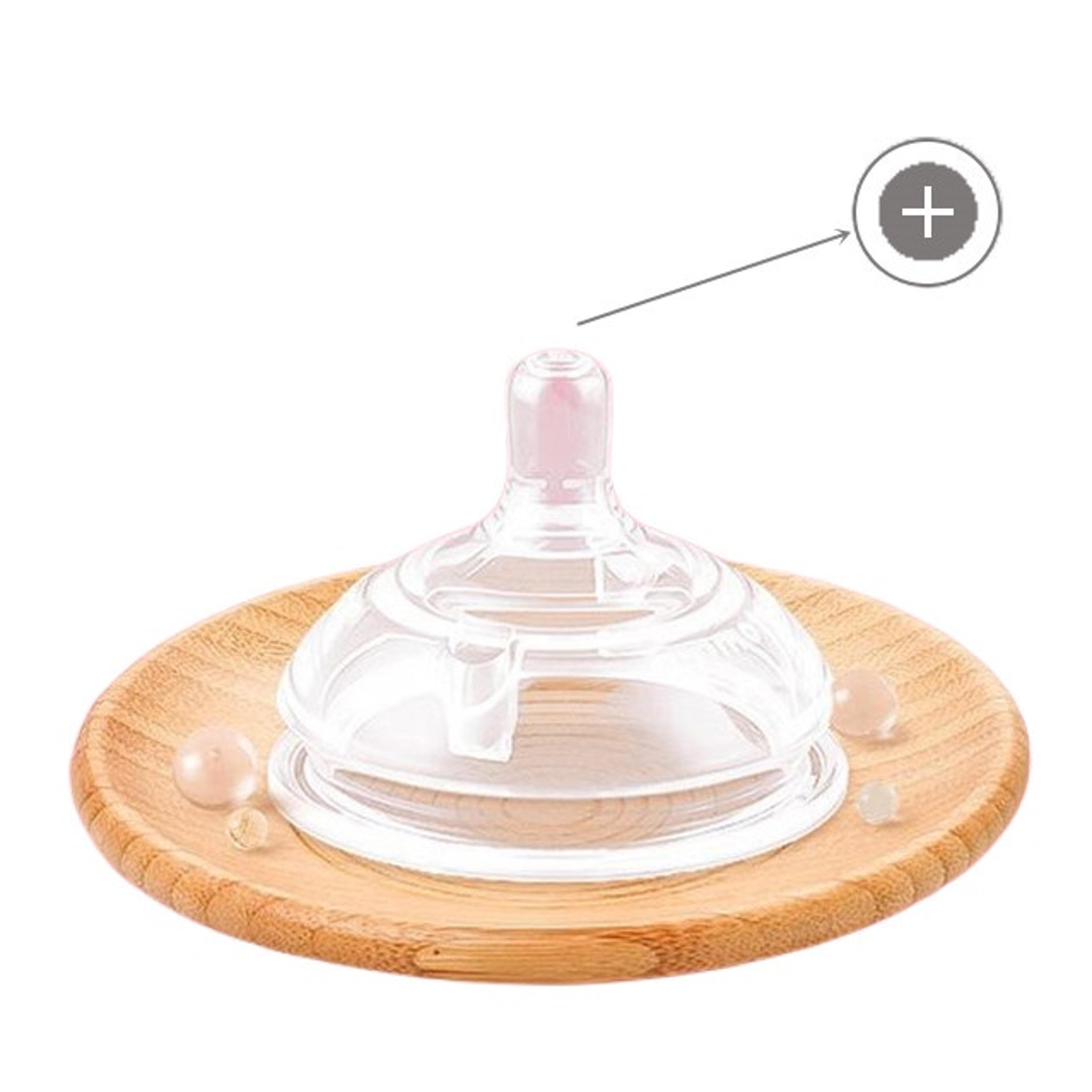 Baby NanoSilicone Bottle With Handle Soft Milk Pulling Breastmilklike Design 6