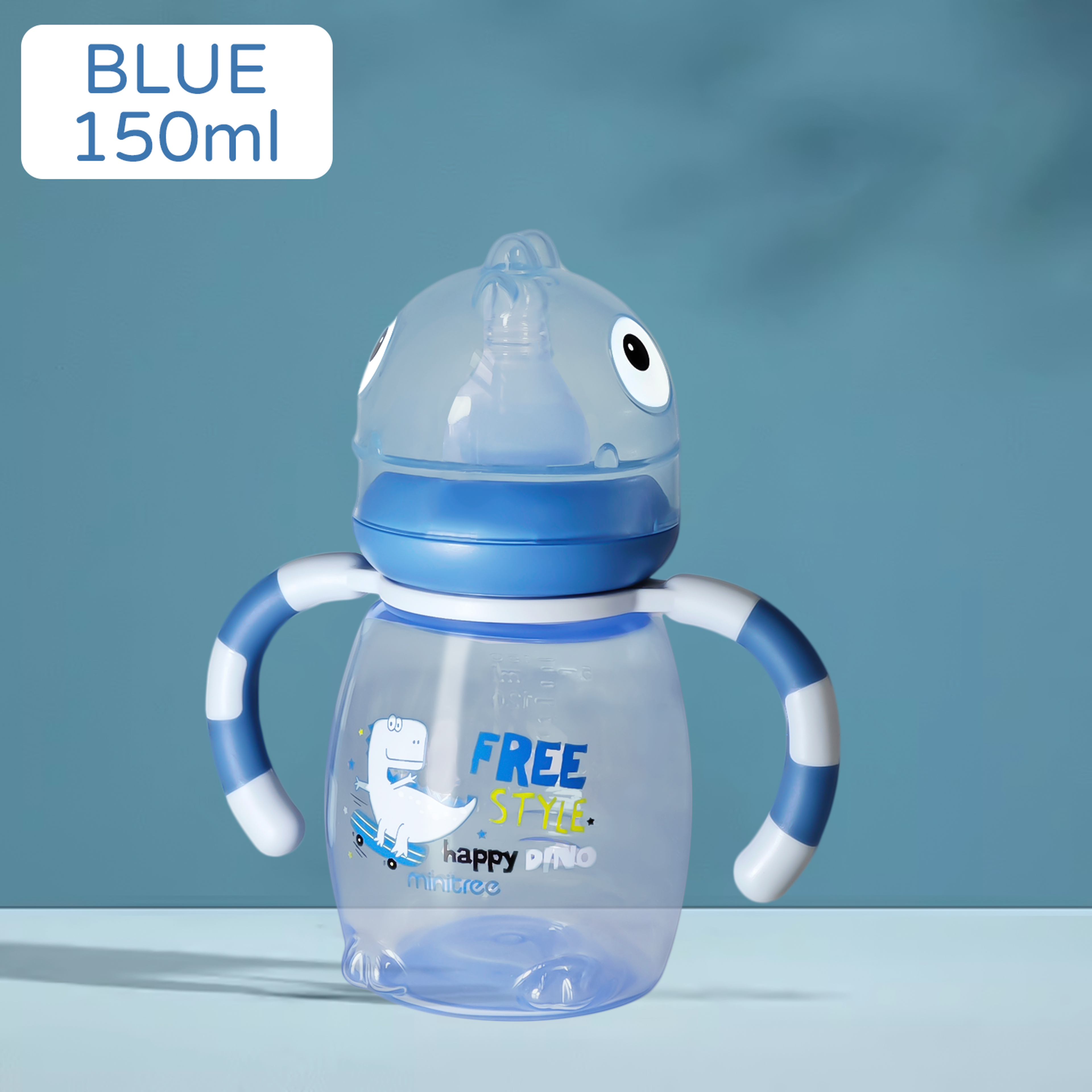 Newborn Baby Cartoon Feeding Bottle Leak Proof Drop Proof Safe Food Grade PP Material 9