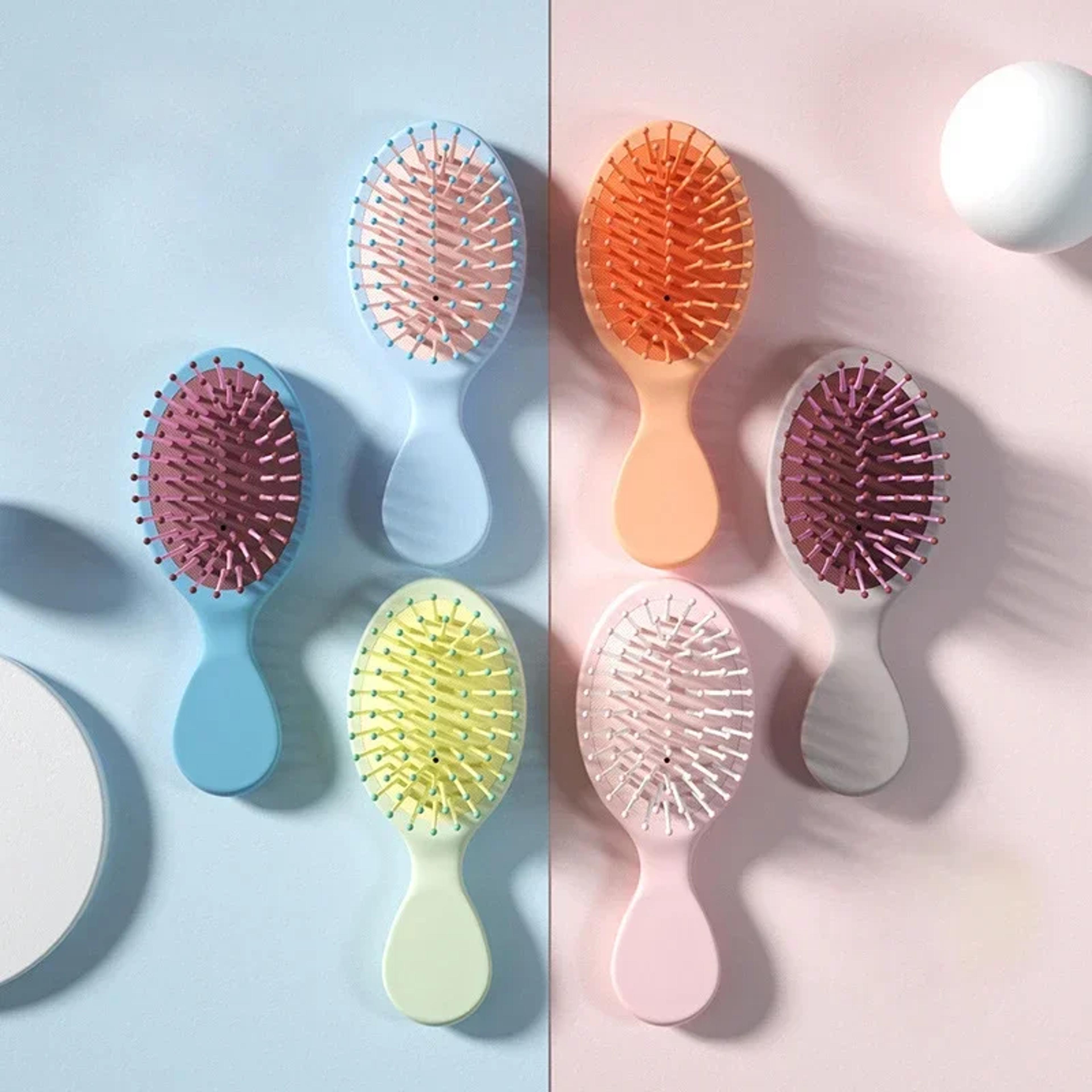 baby wet detangle hair brush, mini kids scalp massage comb for hair care