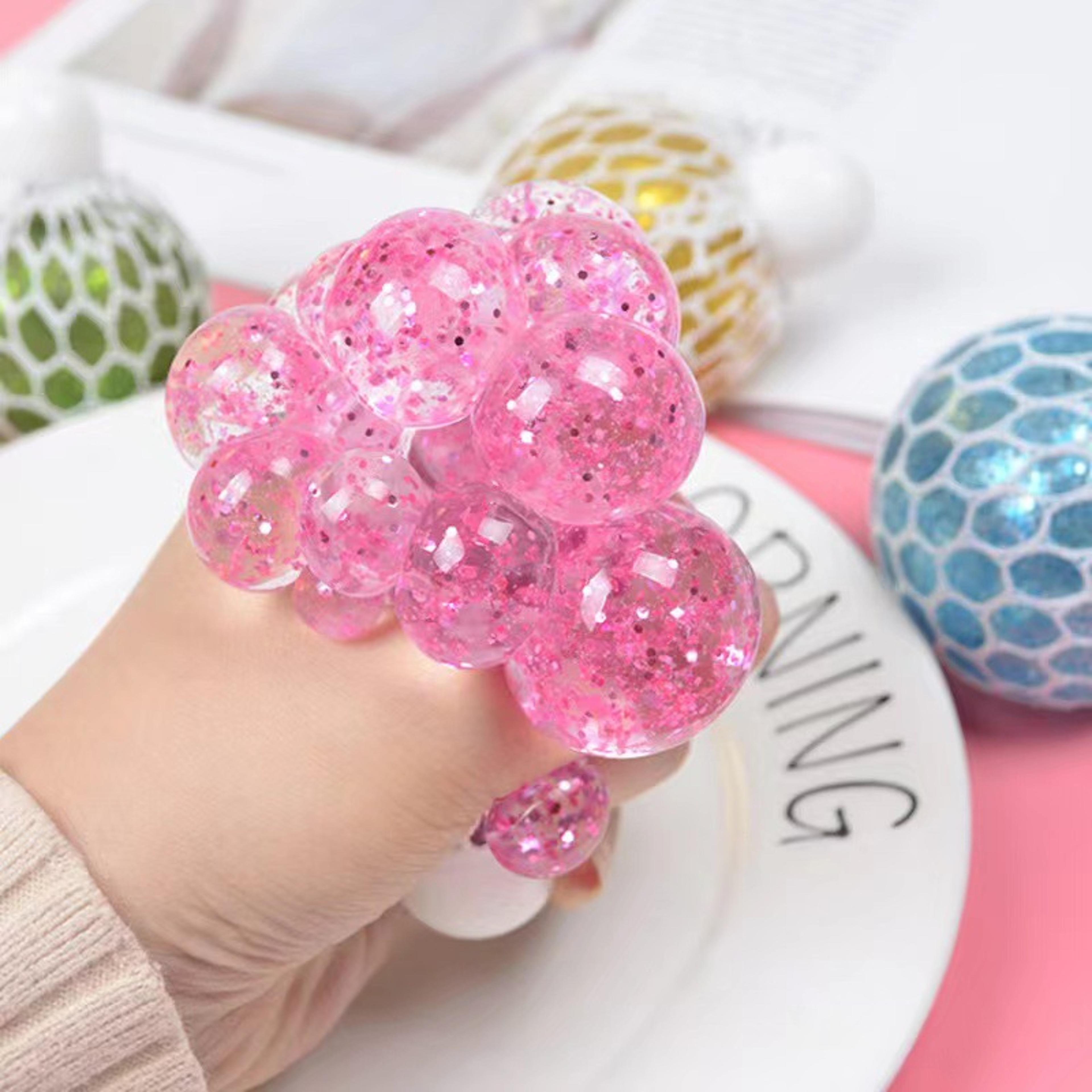 Squeeze Colourful Mesh Balls Antistress Slime Ball Fidget Toy For Pressure Relief Squishy Stress Ba 3
