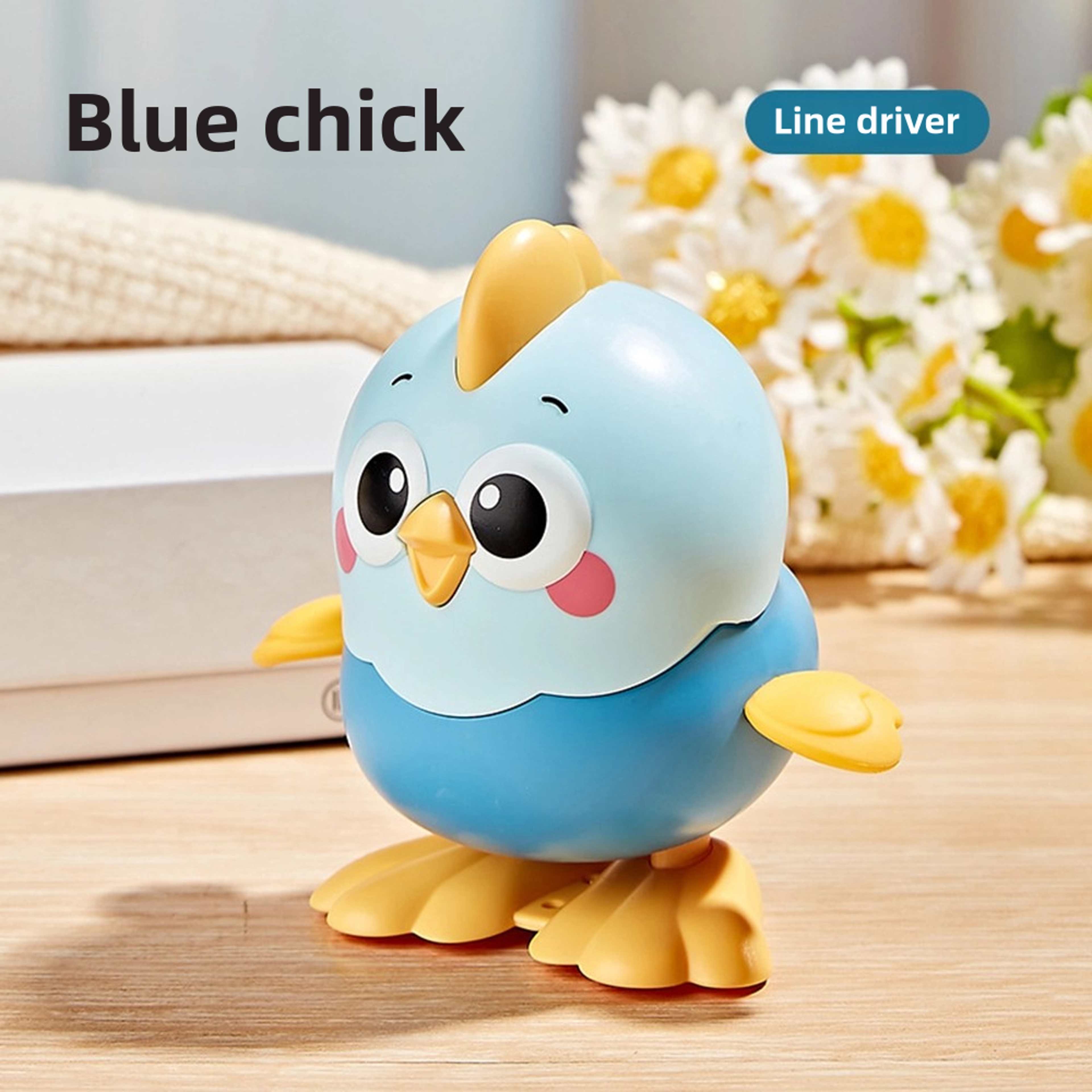 WindUp Toy Chicken For Babies New Cartoon Jumping Little Yellow Chicken Fun Realistic Small Animal  6