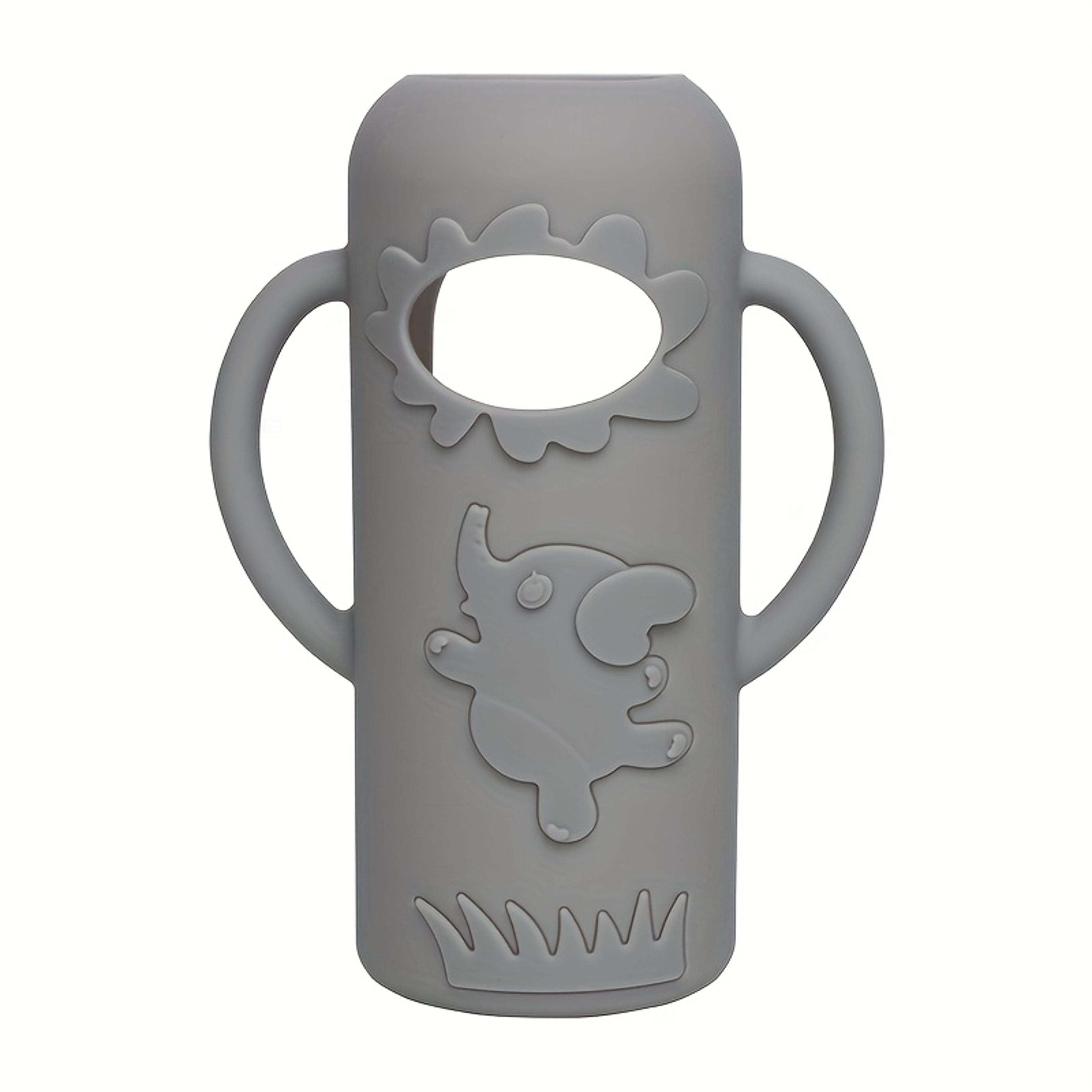 Durable New Elephant Narrowneck Bottle Silicone Handle Sleeve For Milk Bottle Juice Or Water Bottle 9