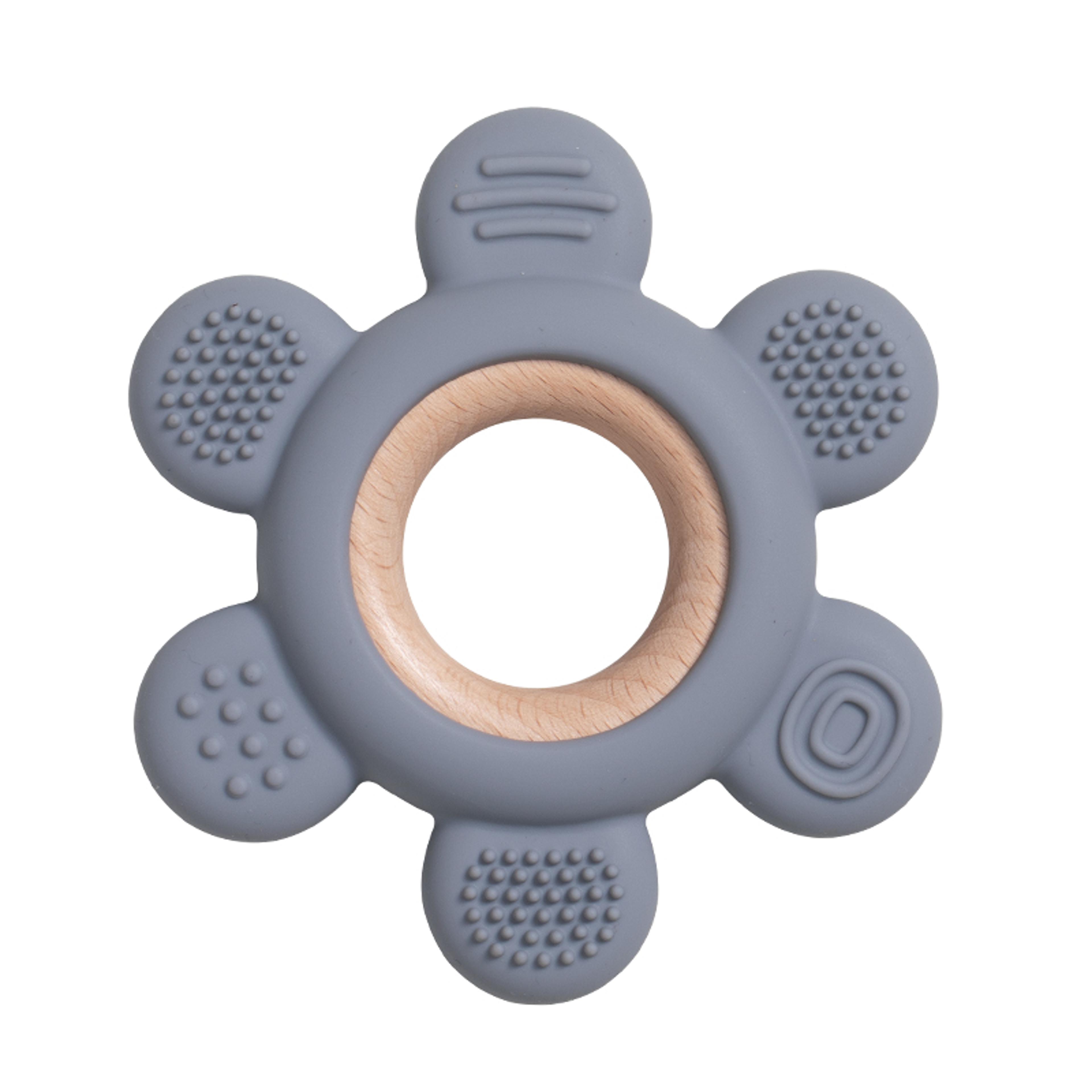 Silicone Teether With Wooden Ring Baby Fruit Teething Toys BPA Free Infant Chewing Toy For Boys Gir 13