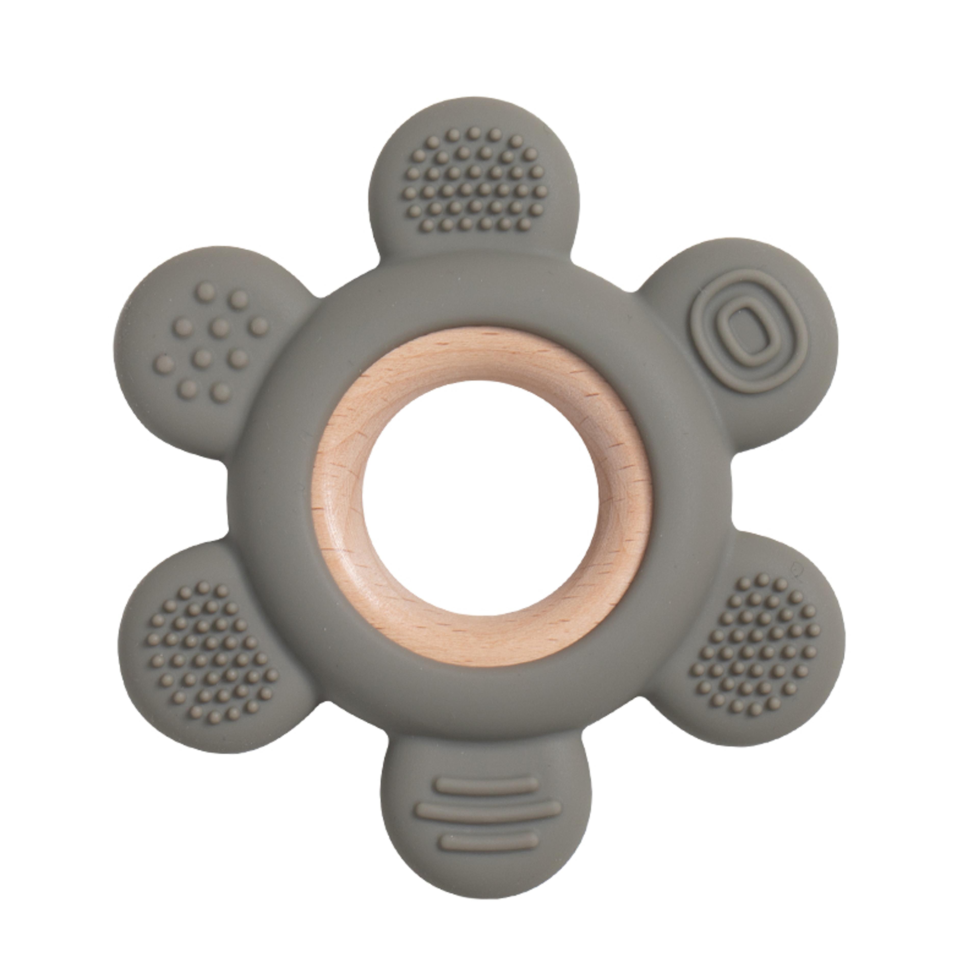 Silicone Teether With Wooden Ring Baby Fruit Teething Toys BPA Free Infant Chewing Toy For Boys Gir 18