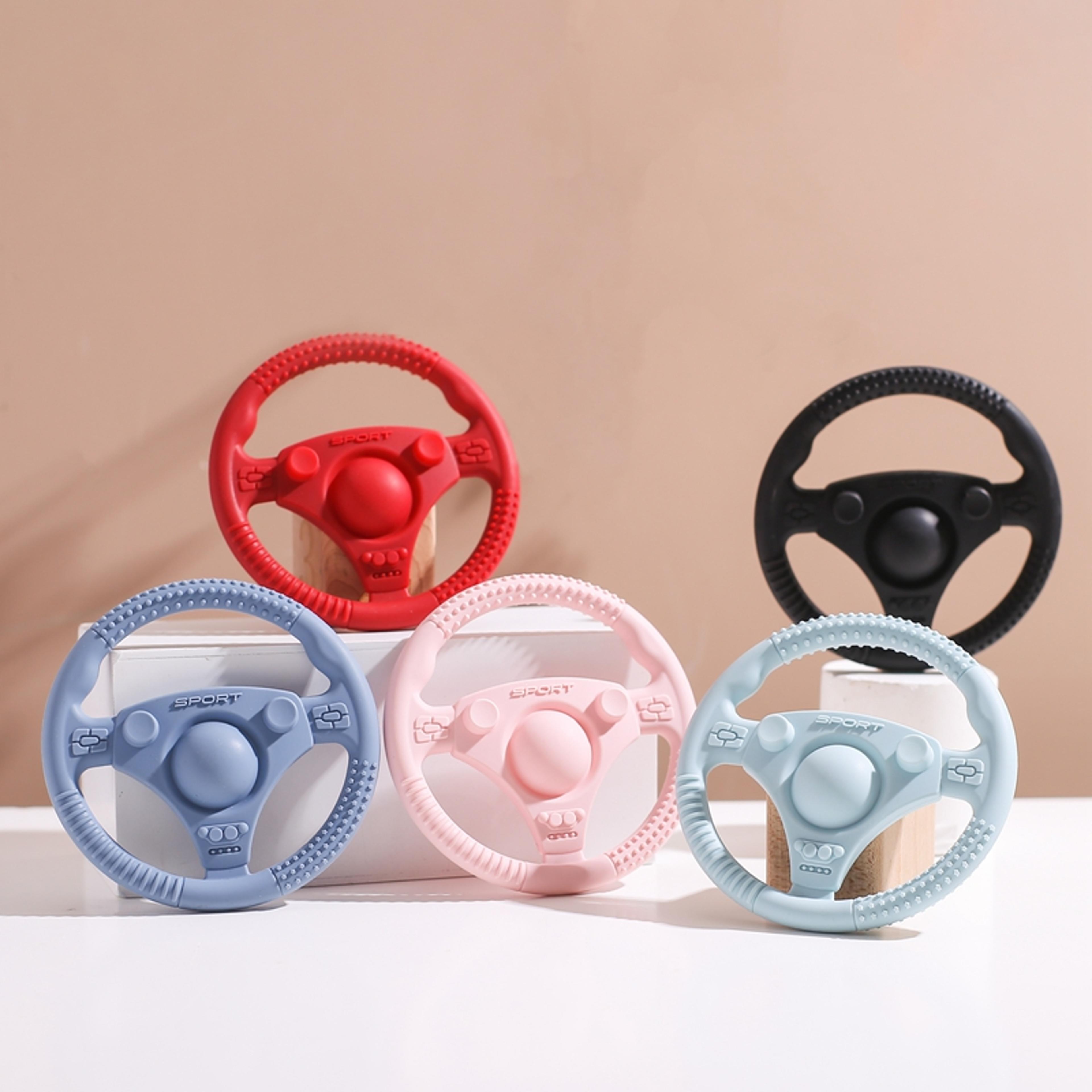 Baby Silicone Steering Wheel Teether Food Grade Car Nursing Teething Toy BPA Free Baby Teething Toy 1