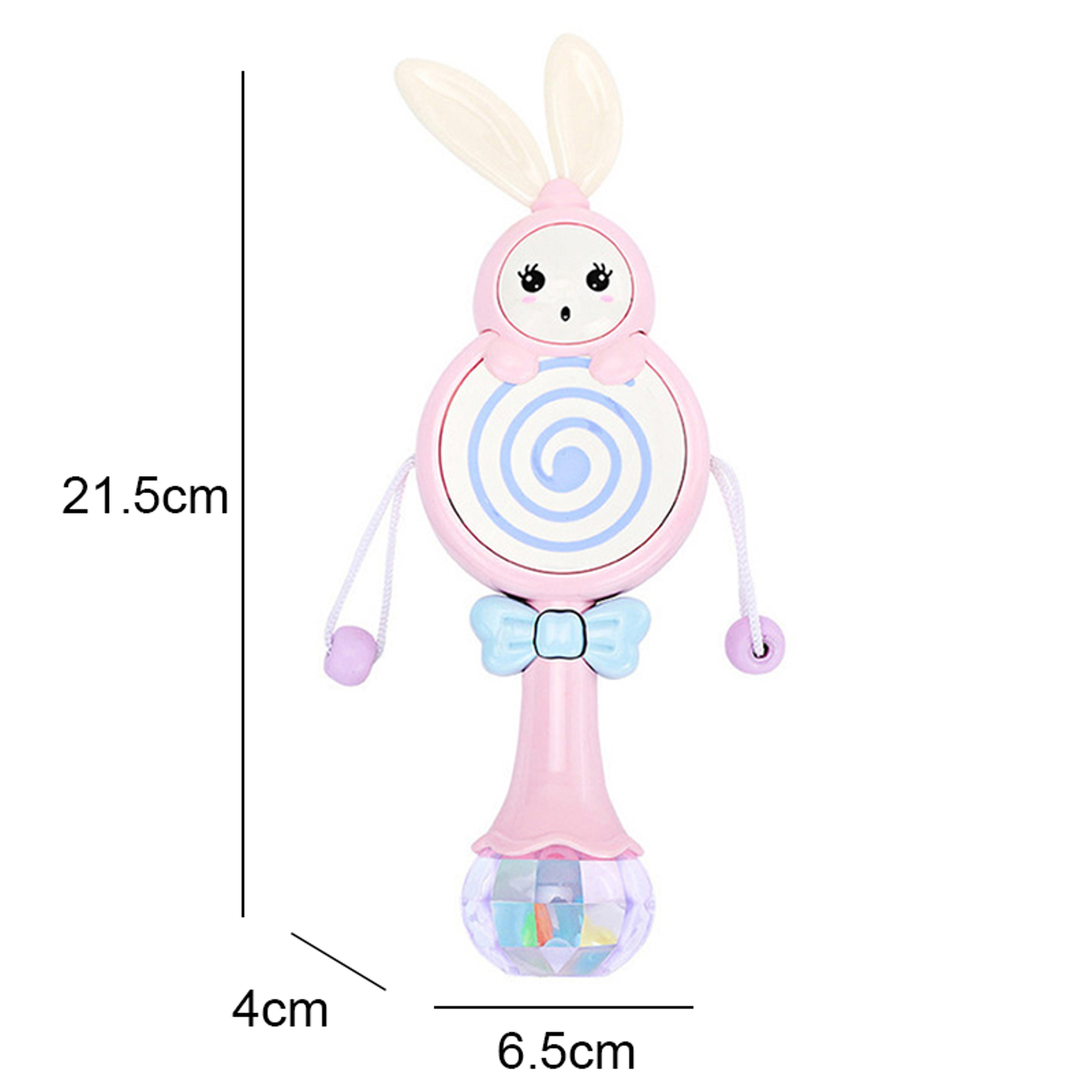 Newborn Musical Flashing Hand Bells Baby Rattles Teether Toy Infant Educational Gift 12