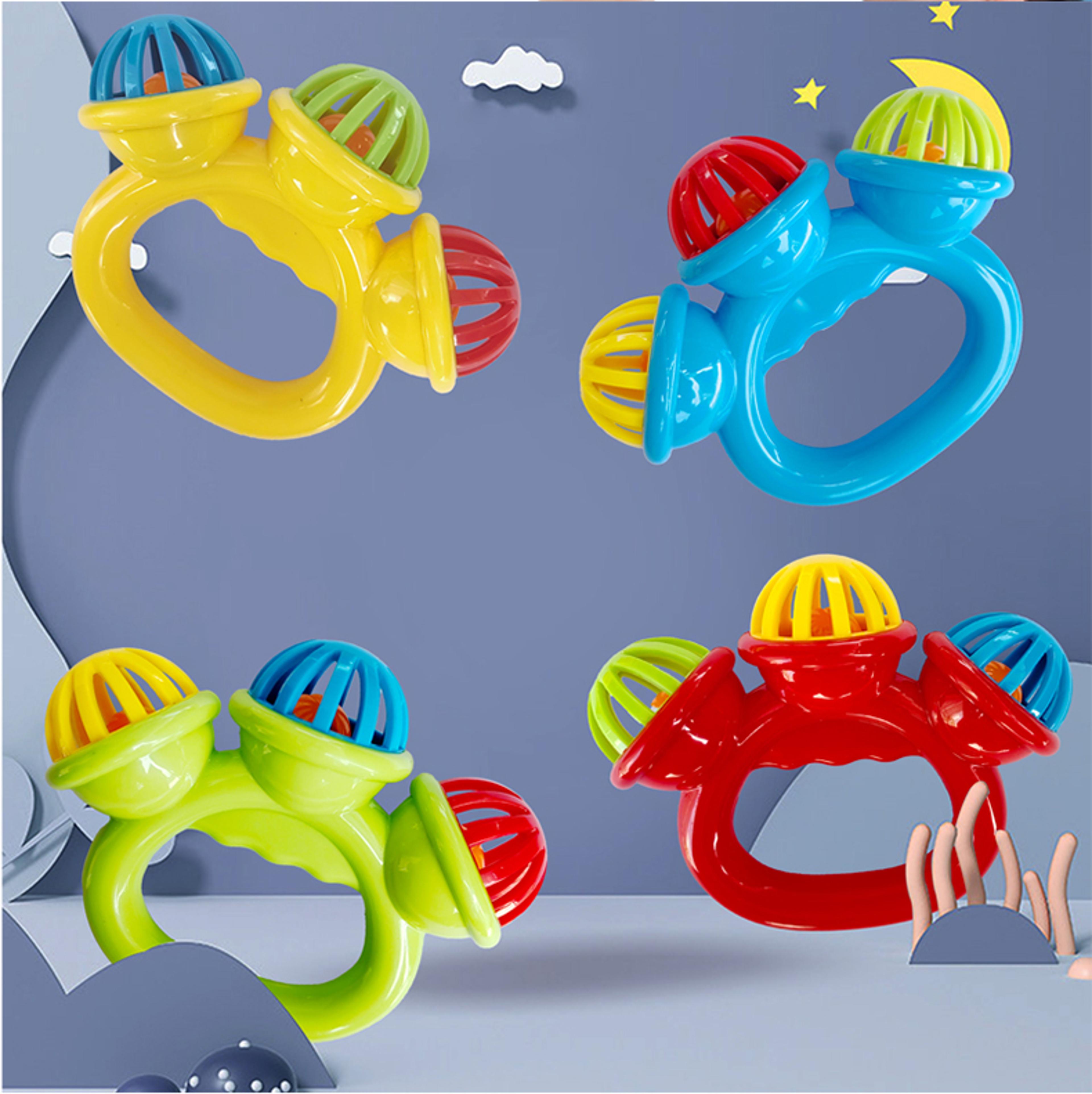 Early Educational Hand Bell Baby Toy Infant Comfort Rattle 4