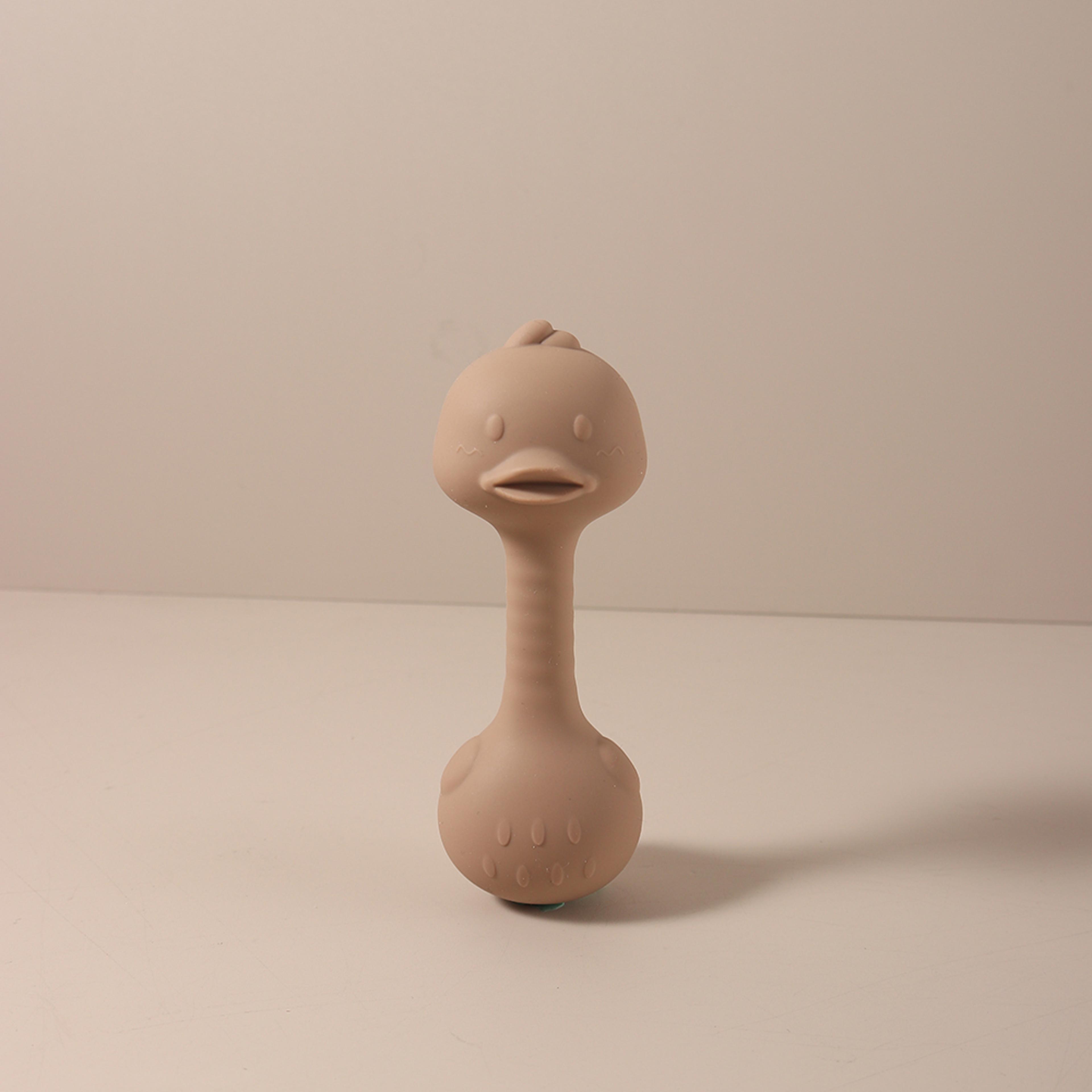 Cute Bunny Duck Handheld Shaker Silicone Baby Rattle Teether Toy For Newborns BPAFree Toy For Infan 6