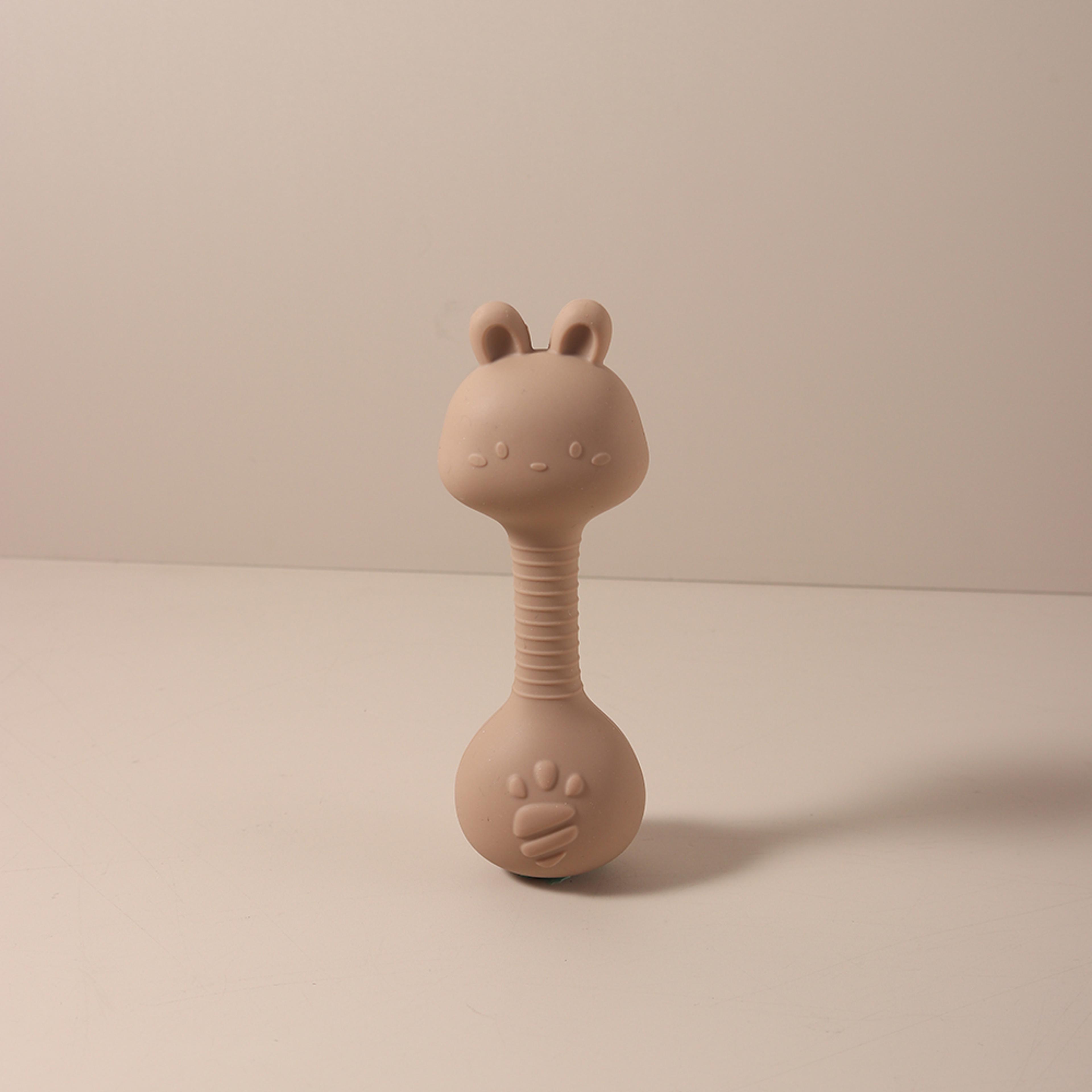 Cute Bunny Duck Handheld Shaker Silicone Baby Rattle Teether Toy For Newborns BPAFree Toy For Infan 9