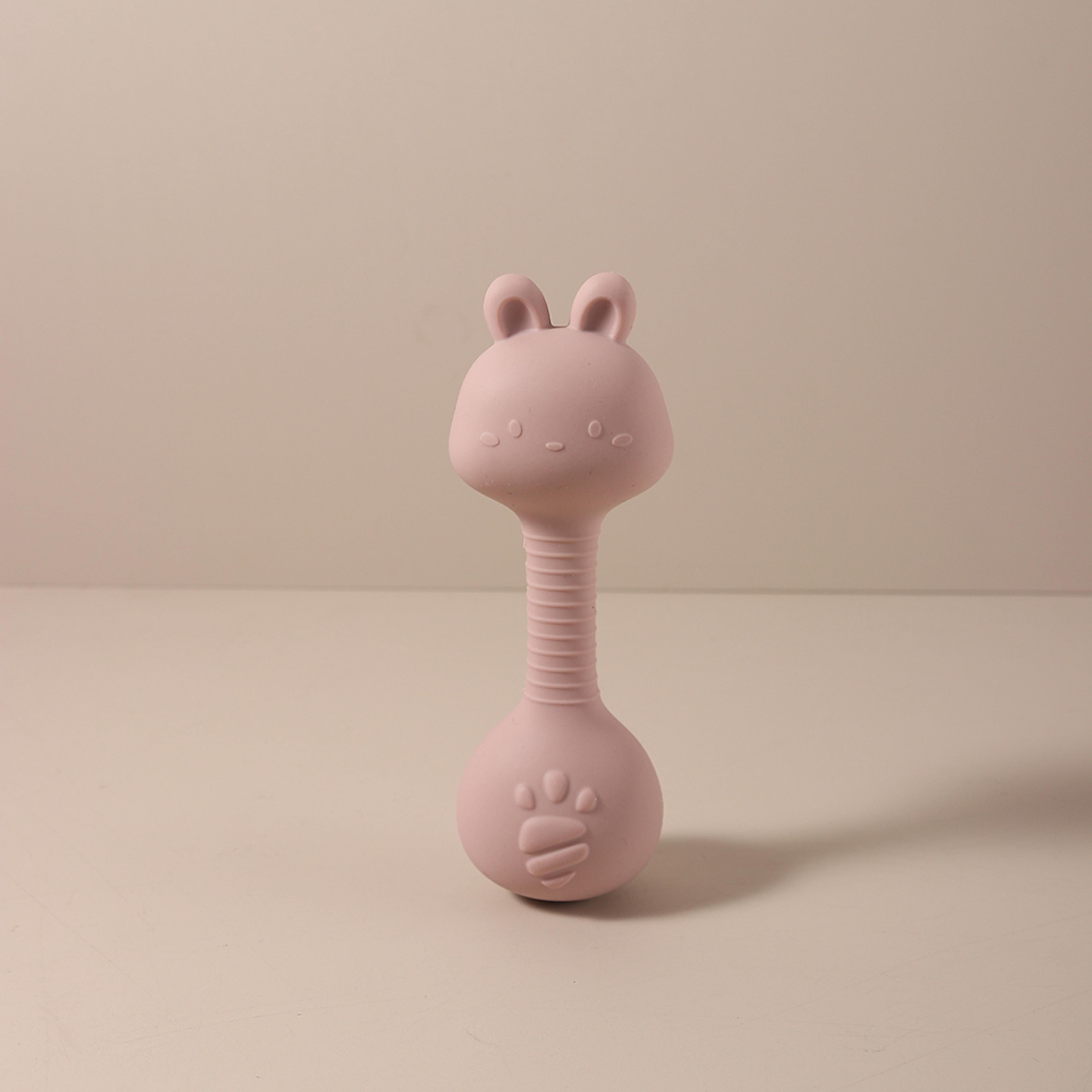 Cute Bunny Duck Handheld Shaker Silicone Baby Rattle Teether Toy For Newborns BPAFree Toy For Infan 12