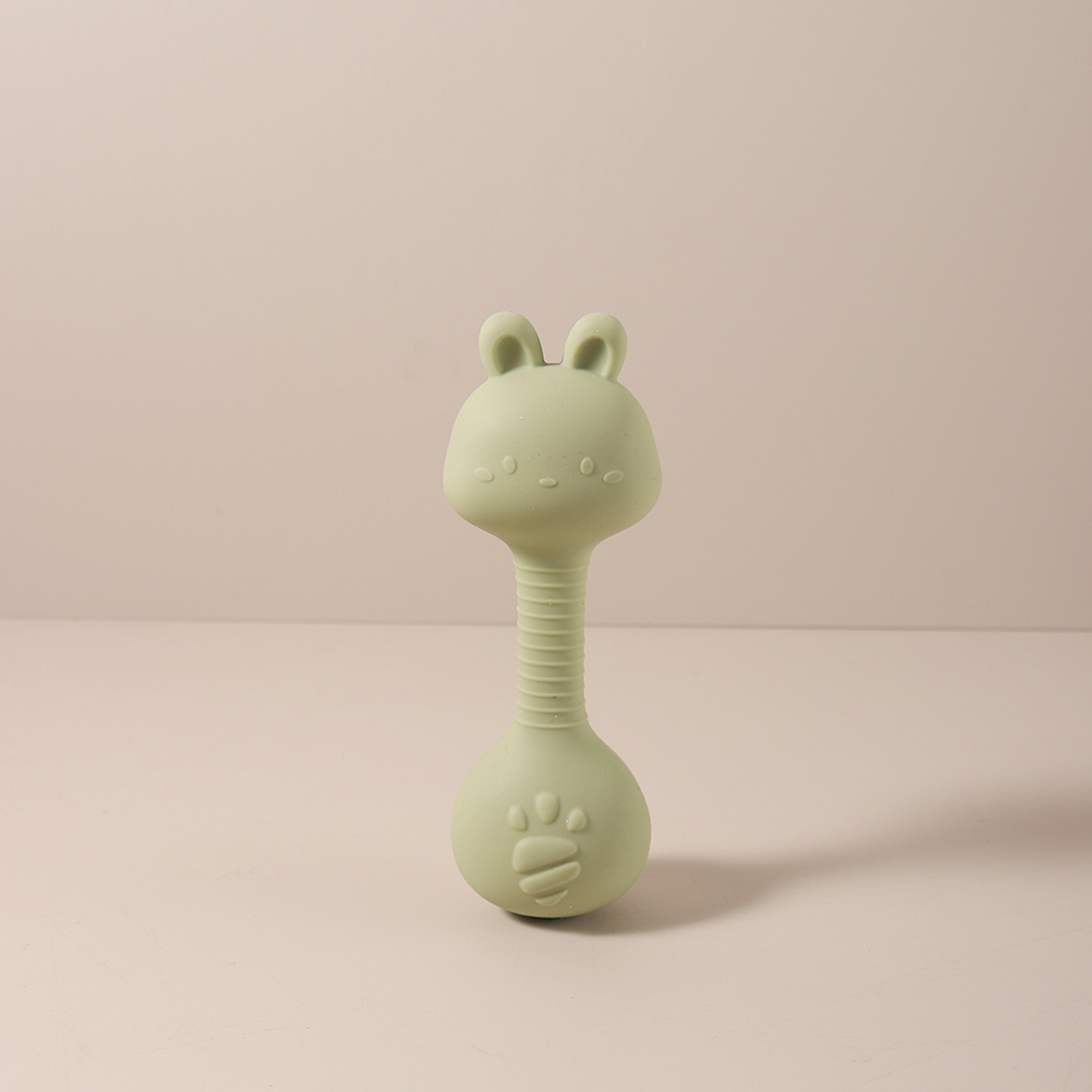 Cute Bunny Duck Handheld Shaker Silicone Baby Rattle Teether Toy For Newborns BPAFree Toy For Infan 14