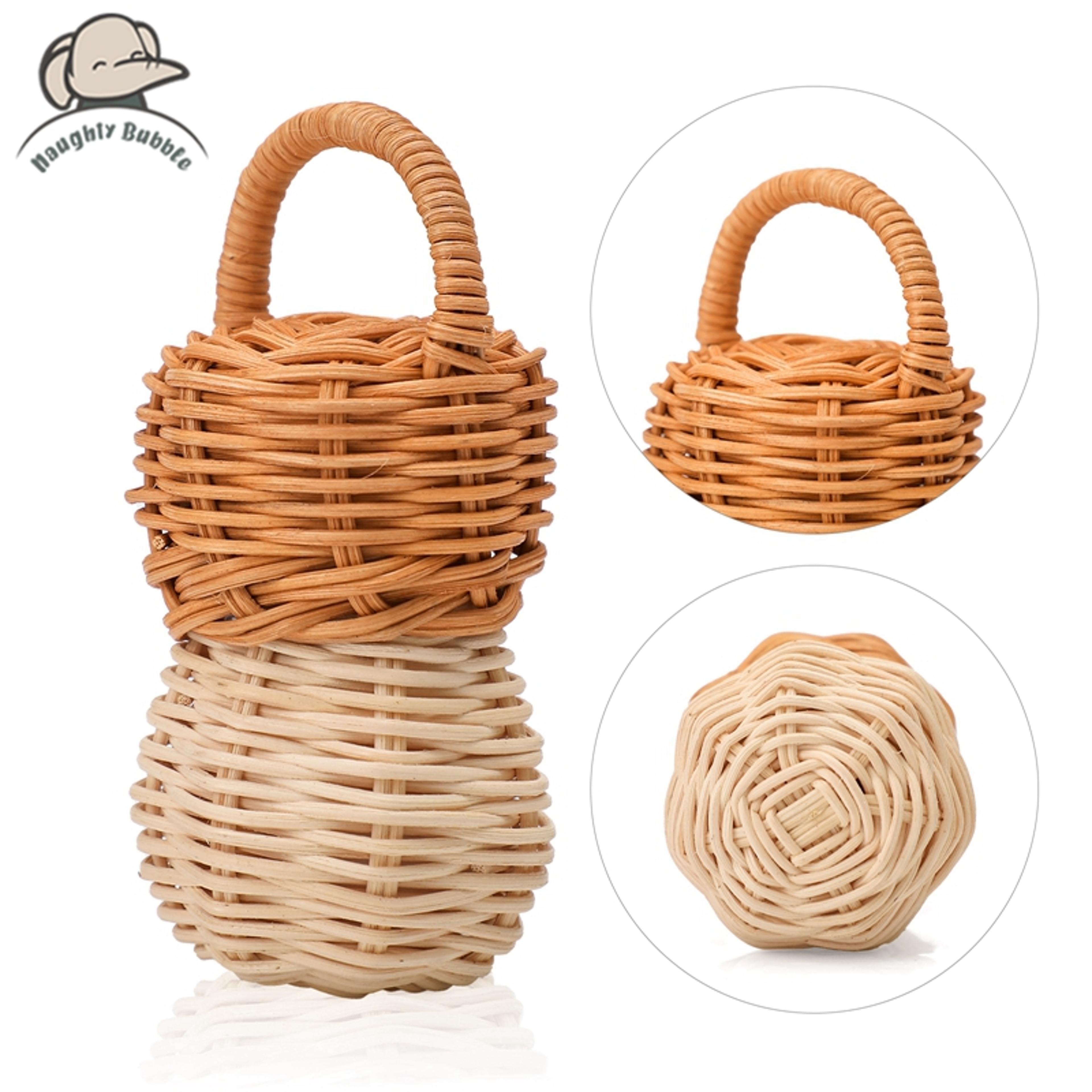 Handmade Rattan Rattles Infant Sensory Toy Crib Mobile Hand Bell Baby Teether Educational Toys Baby 1