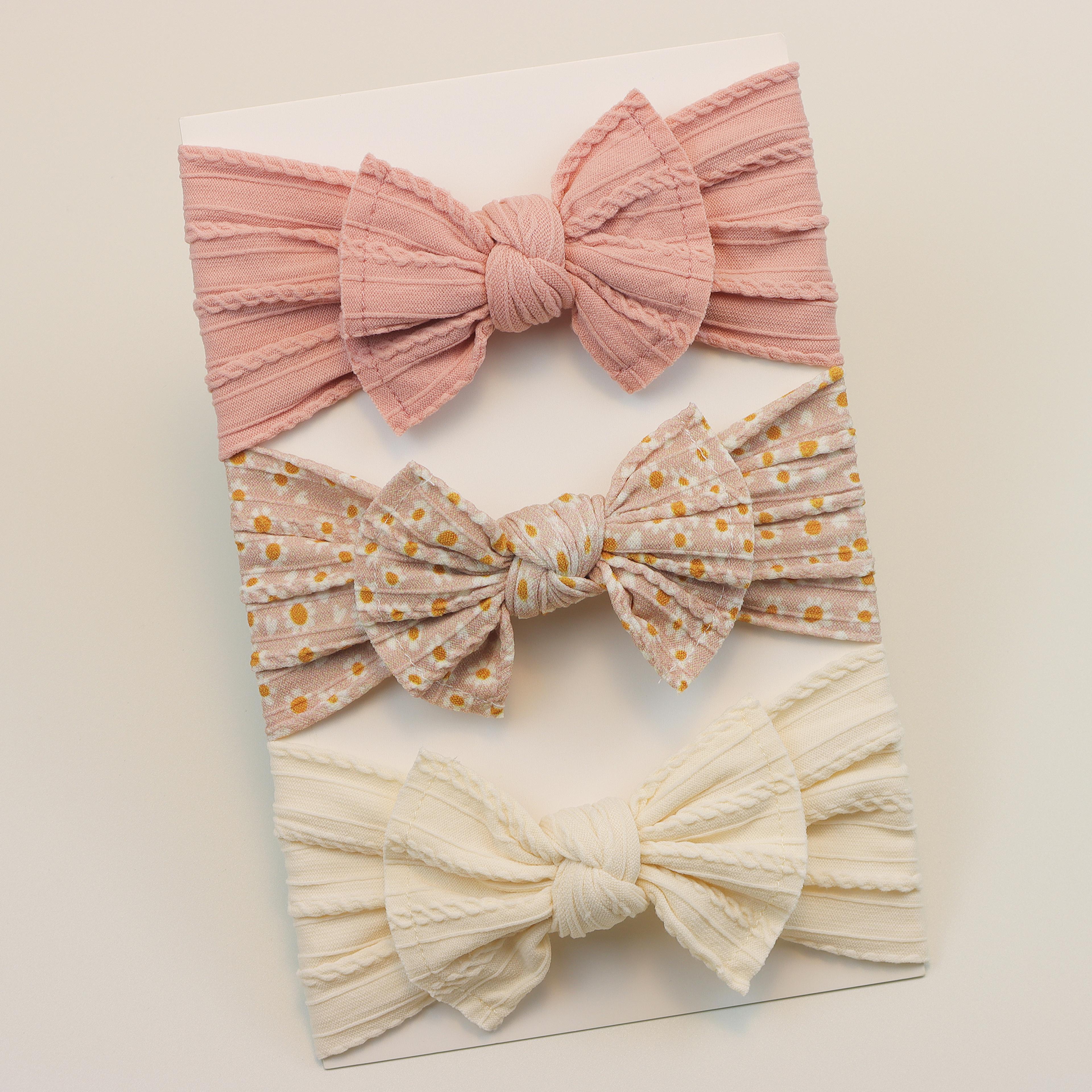 Infant Hair Accessories Baby Girl Headbands Lot Elastic Hair Bands Newborn Gift Bows Kids Turban He 1