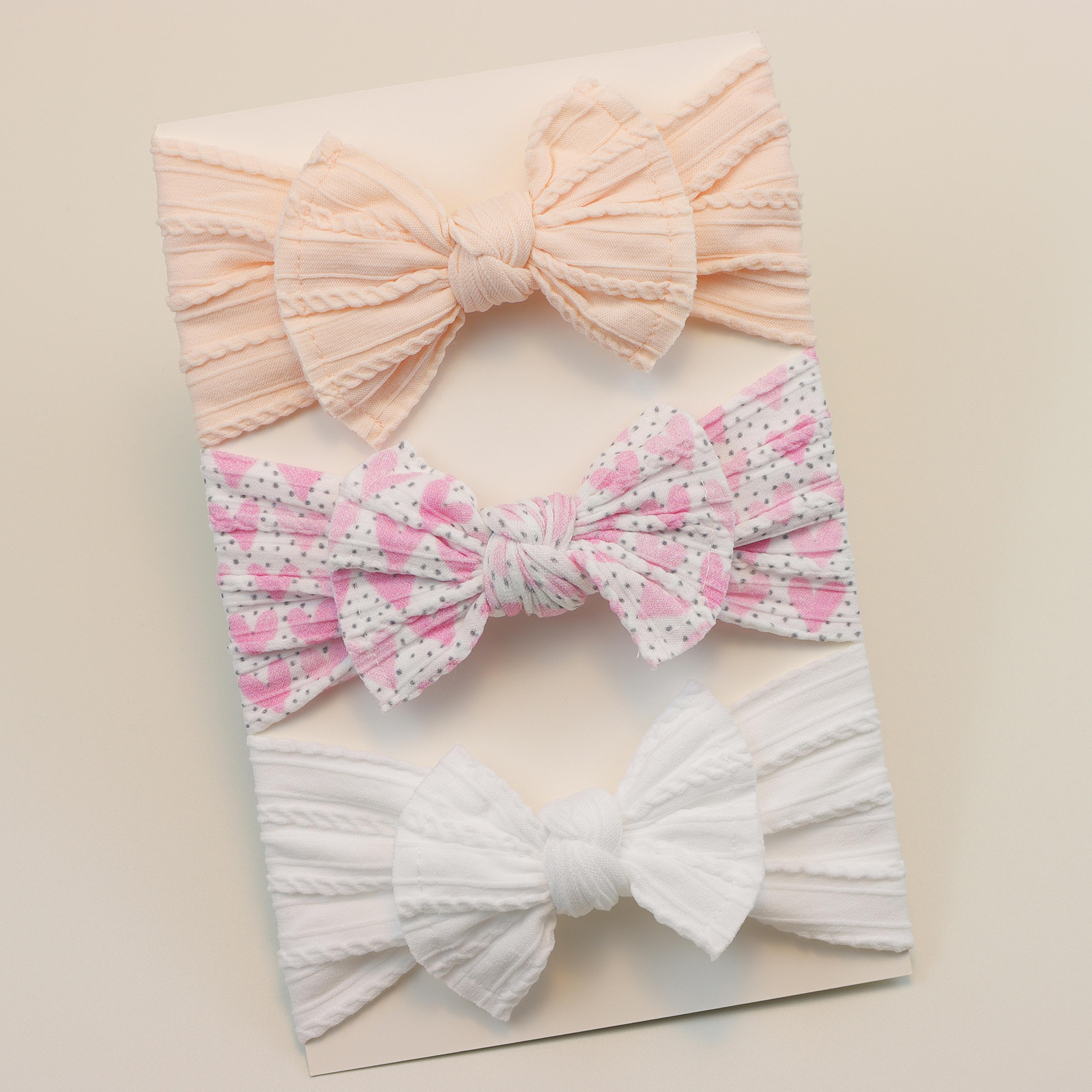 Infant Hair Accessories Baby Girl Headbands Lot Elastic Hair Bands Newborn Gift Bows Kids Turban He 13