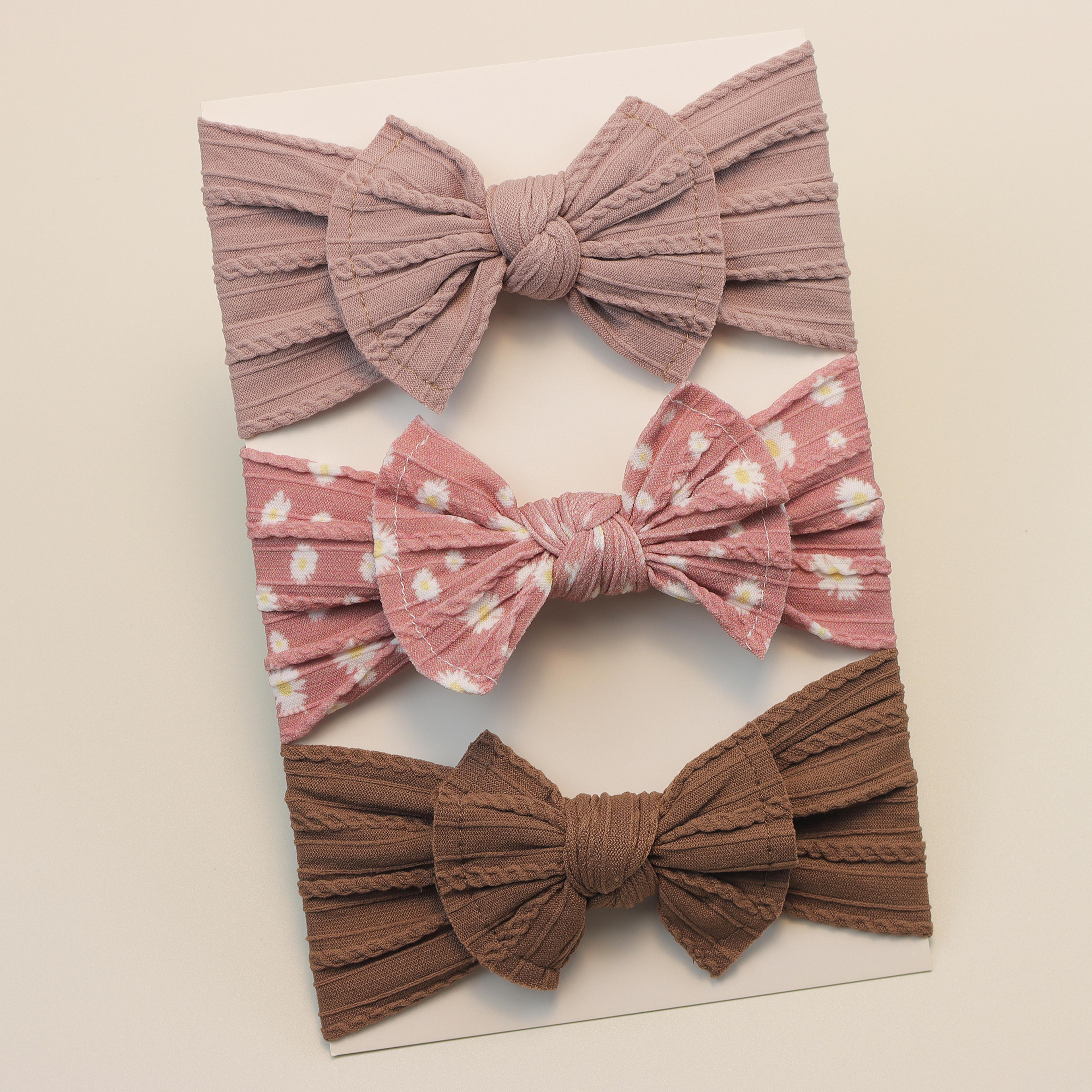Infant Hair Accessories Baby Girl Headbands Lot Elastic Hair Bands Newborn Gift Bows Kids Turban He 17