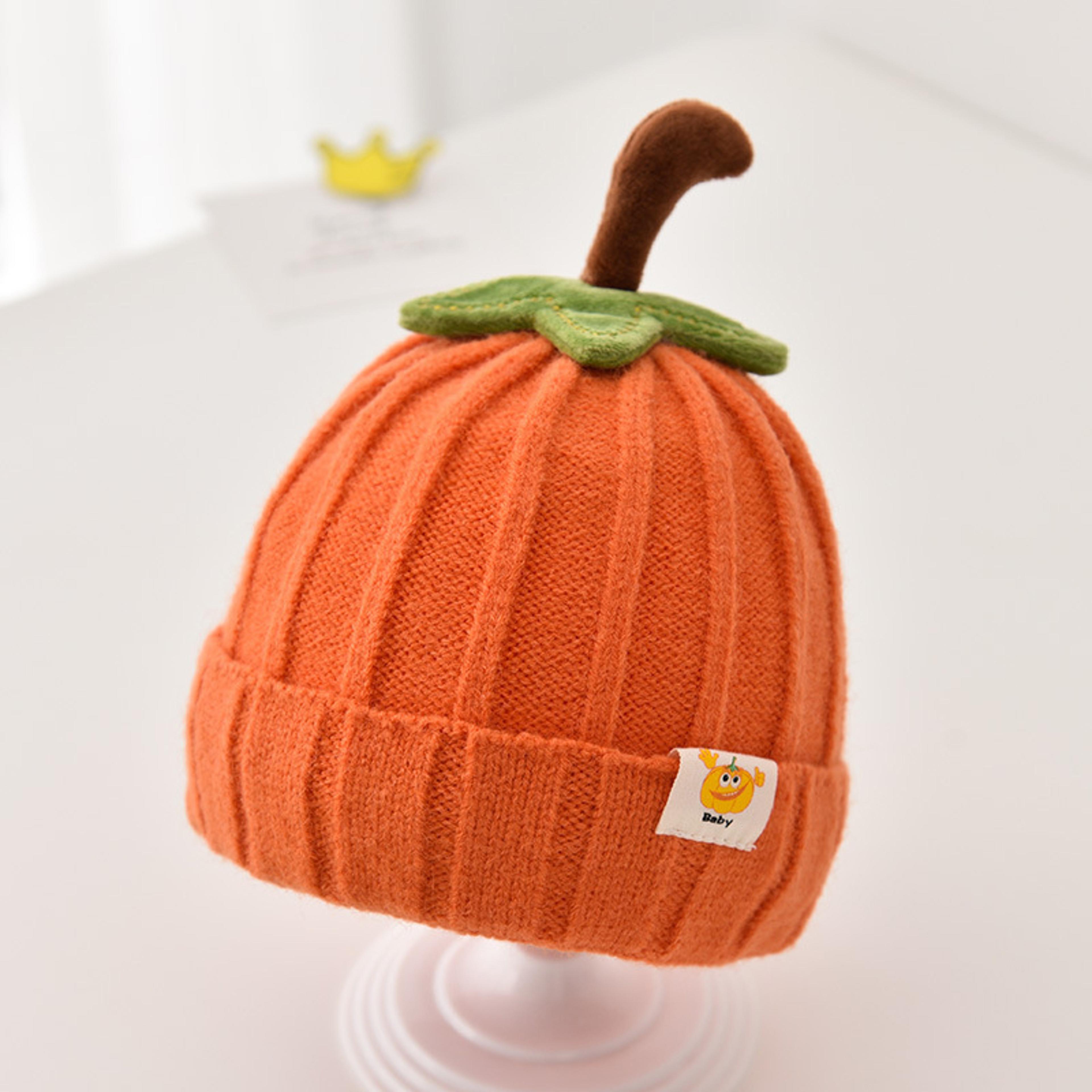 Warm Winter Baby Knitted Hat Thick Woolen Pumpkin Toddler Beanie 636 Months Crochet Bonnet For Boys 9