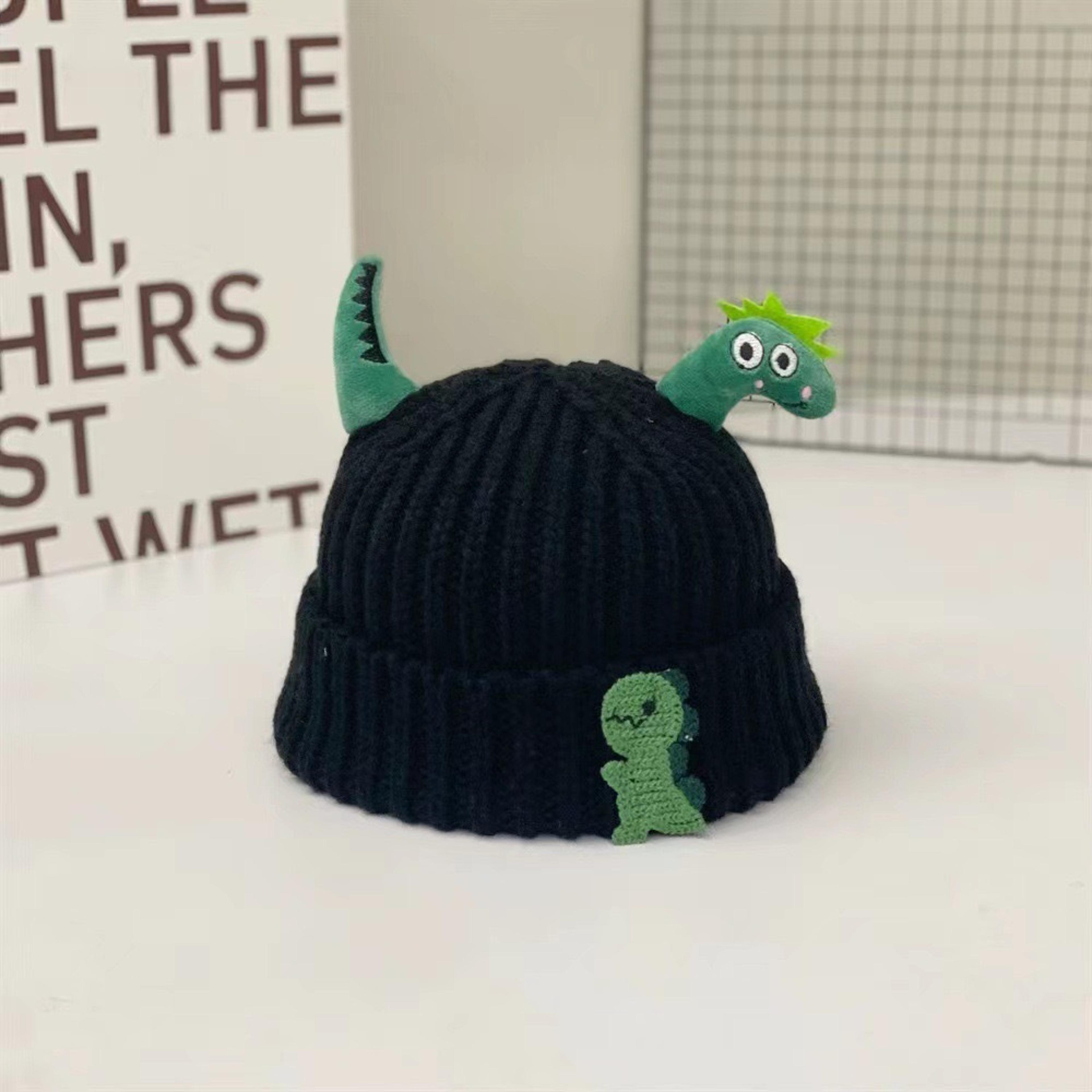 Winter Warm Cute Dinosaur Baby Knitted Hat Woolen Kids Beanie Crochet Bonnet For Boys And Girls 5