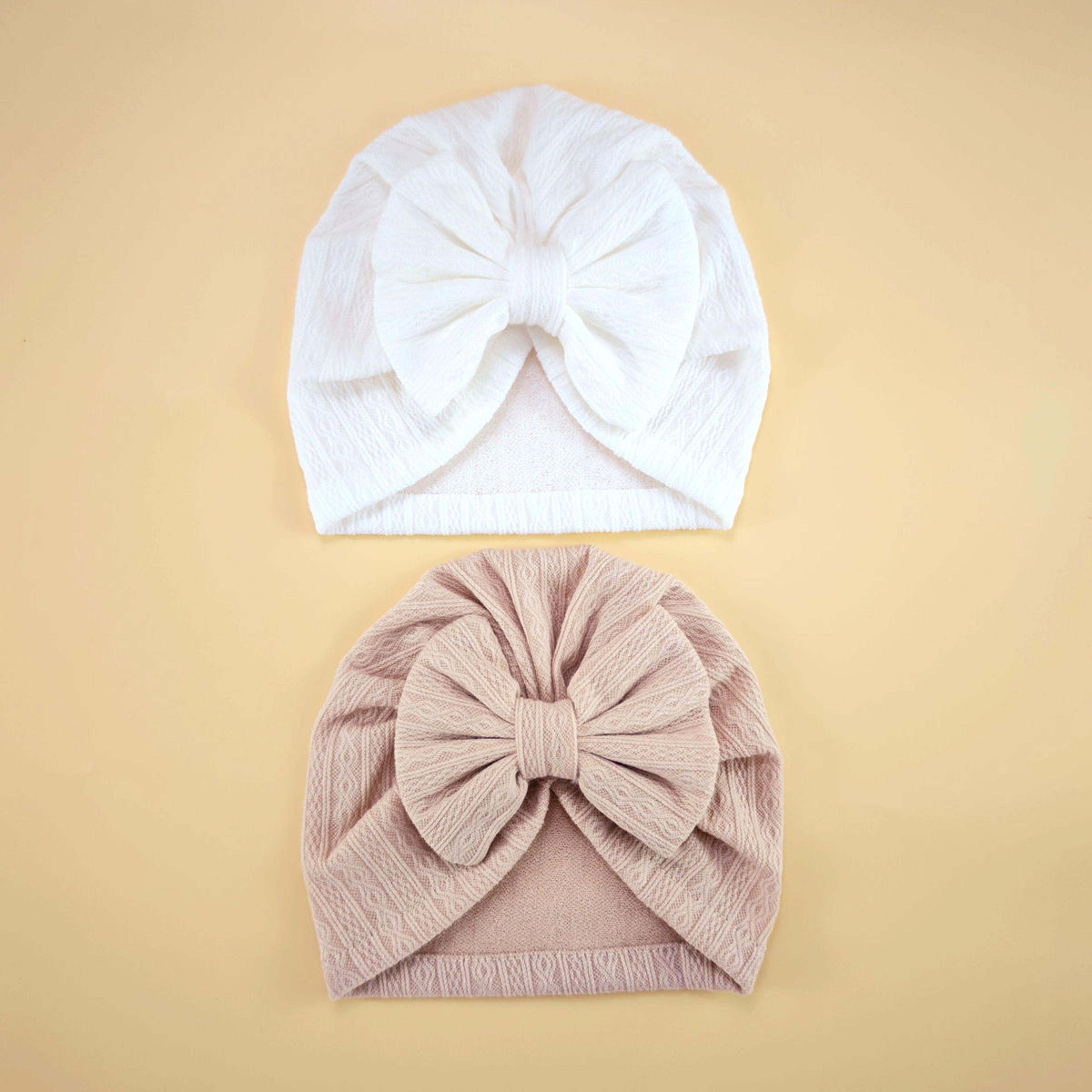 Baby Girl Cute Turban Big Bow Hat Newborn Beanie Infant Bonnet 8