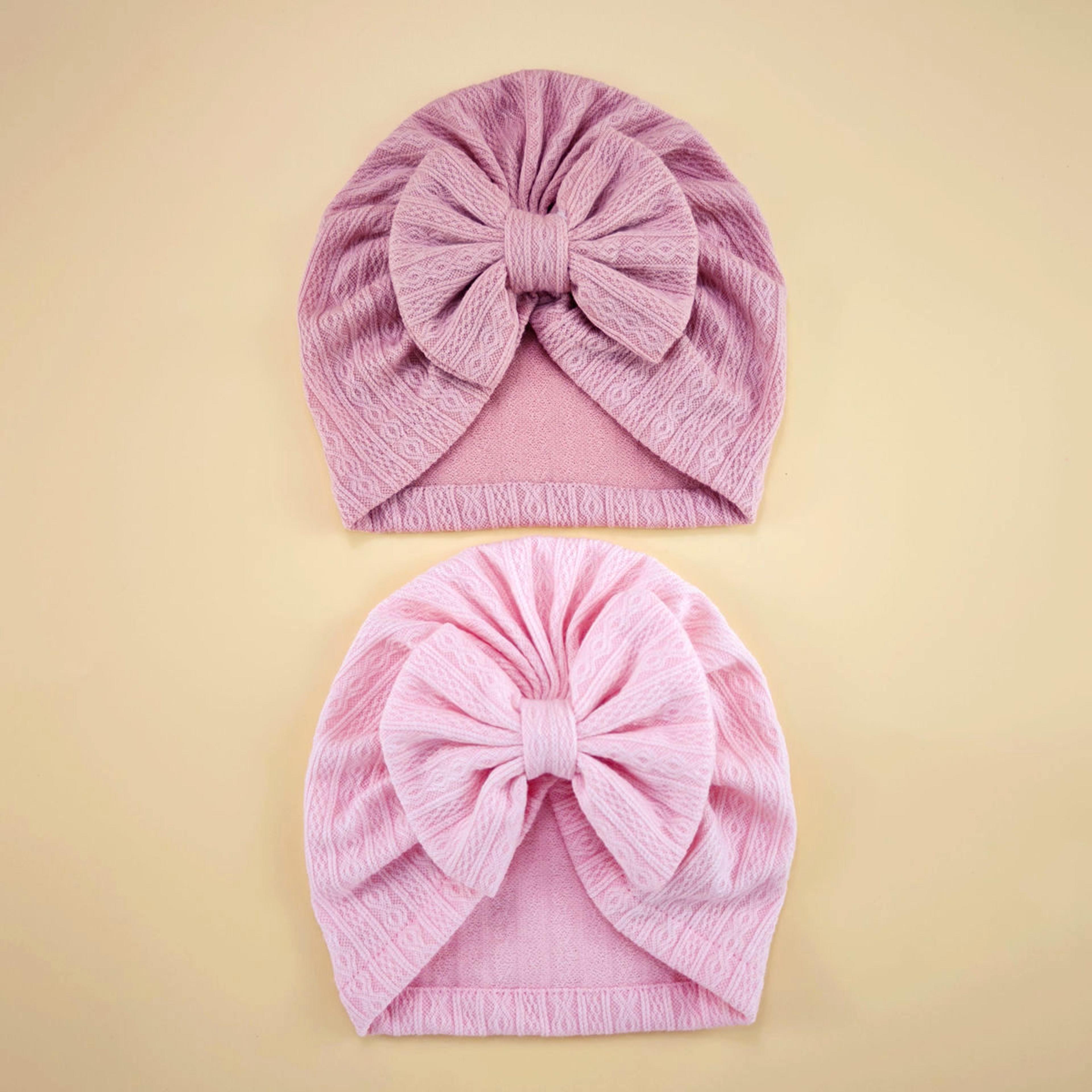 Baby Girl Cute Turban Big Bow Hat Newborn Beanie Infant Bonnet 12