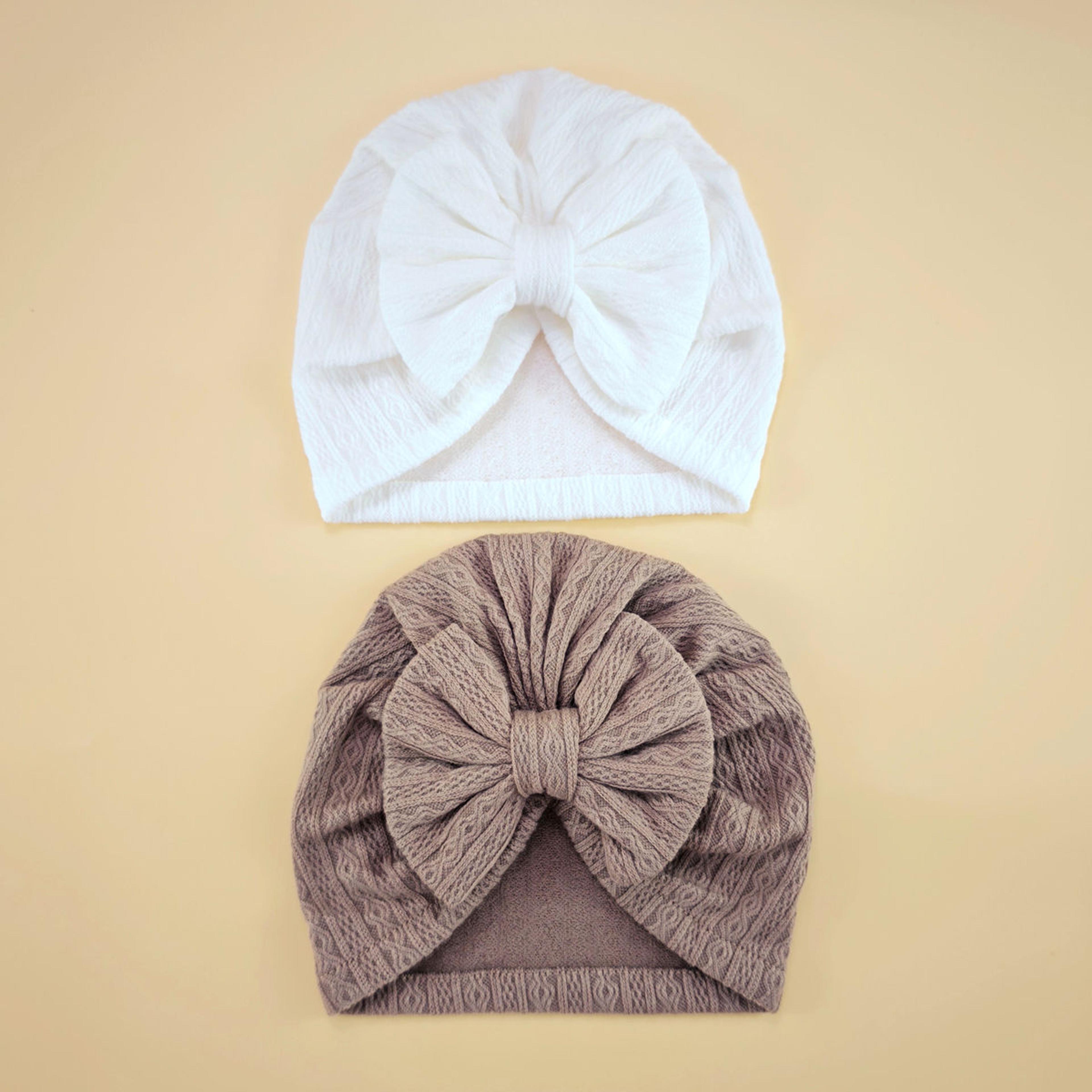 Baby Girl Cute Turban Big Bow Hat Newborn Beanie Infant Bonnet 13