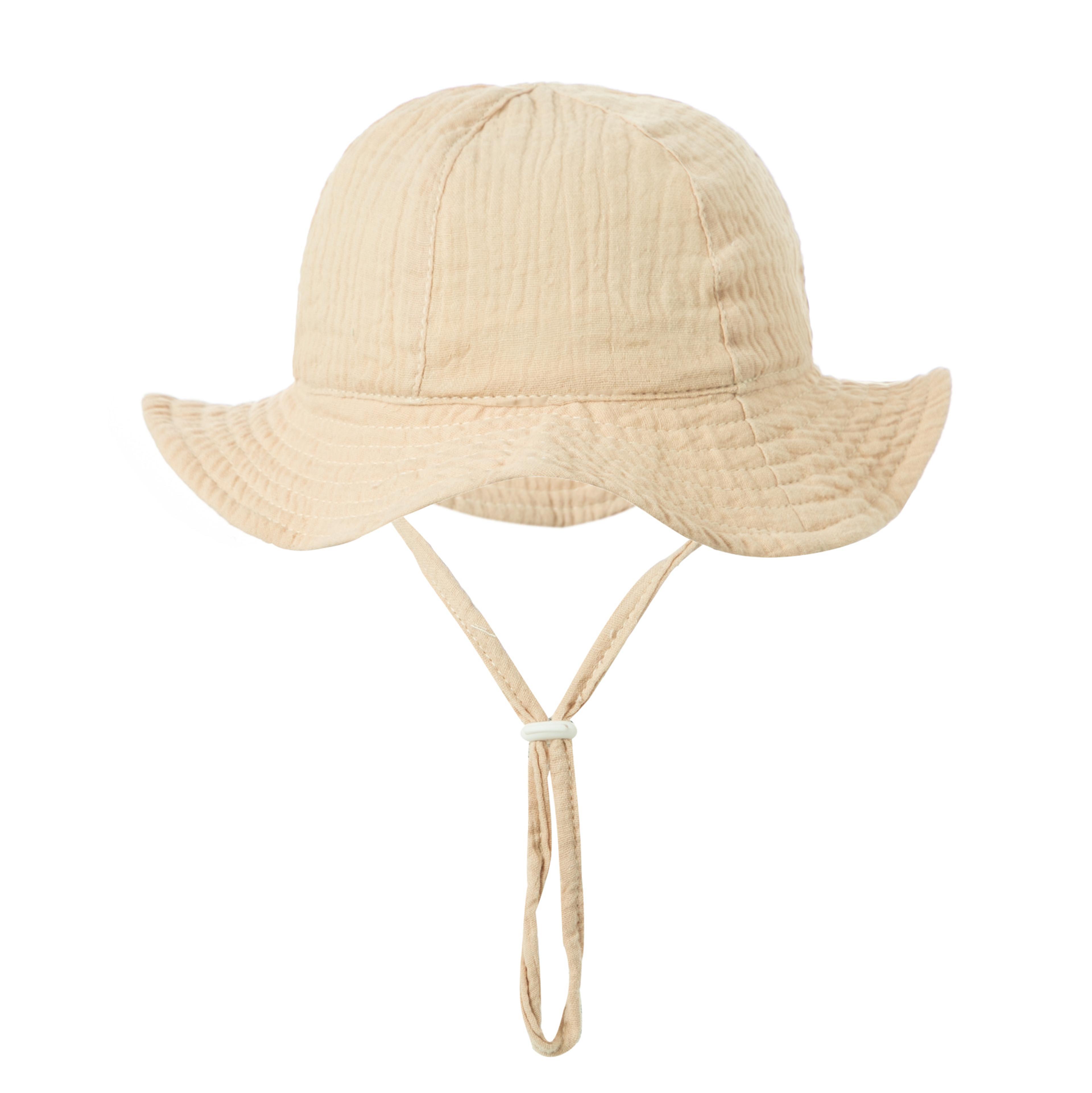 Unisex Baby Cotton Bucket Hat Sunscreen Beach Hat Boys Girls 18