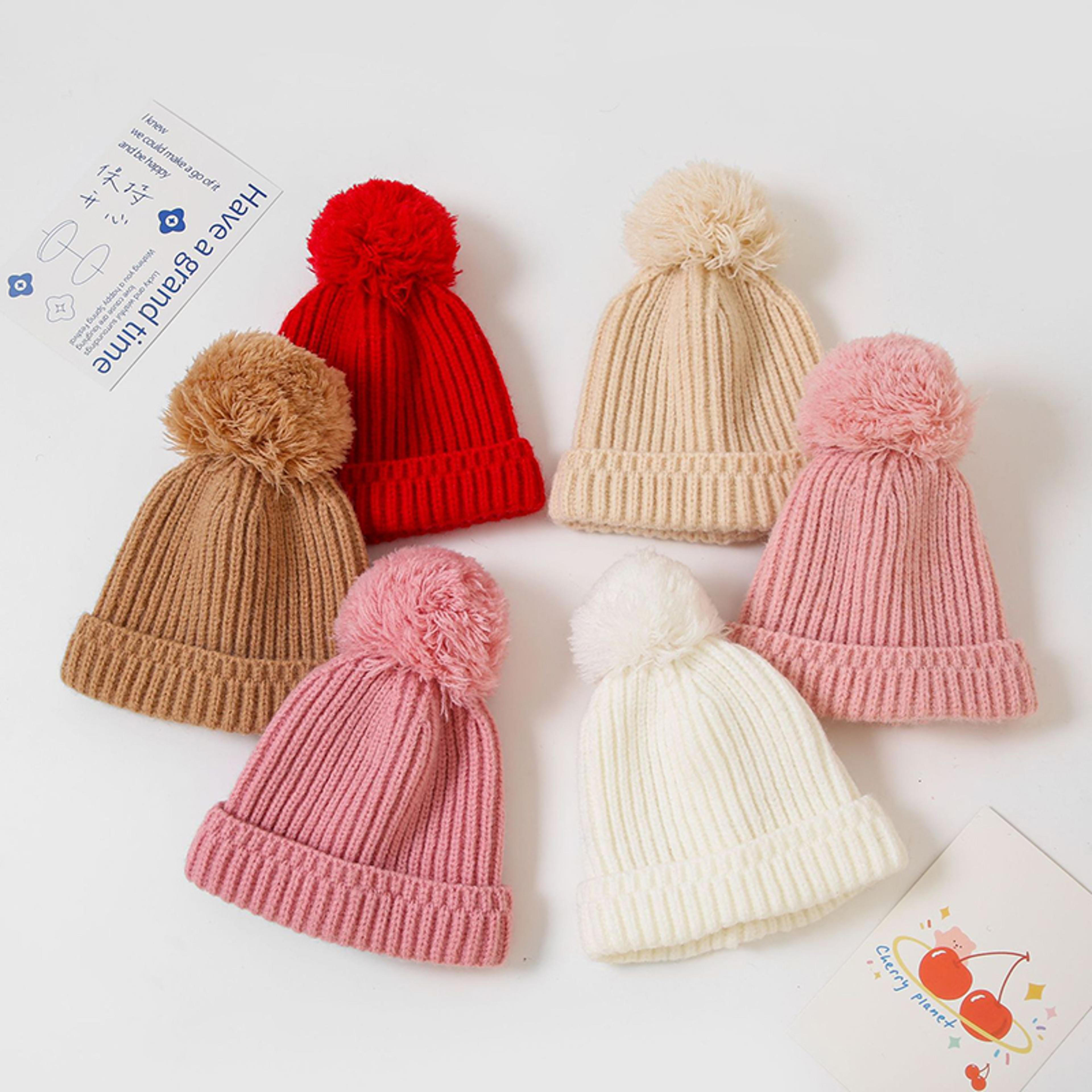 Warm Autumn Winter Baby Hat Cute Beanie Cap For Newborn Boys Girls 5