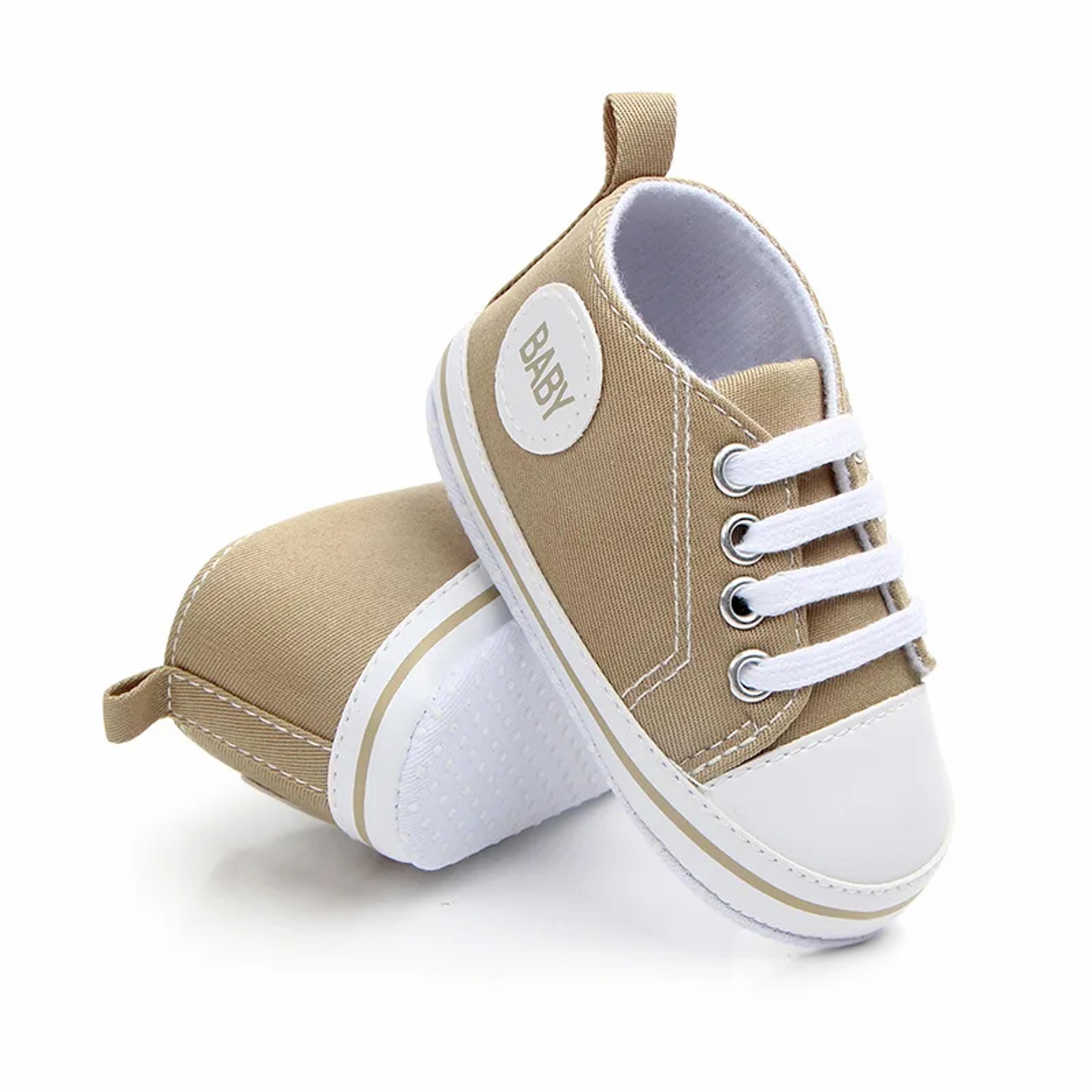 Cute Newborn Baby Canvas Shoes Soft Sole Crib Sneakers For Infant Toddler First Walkers 5