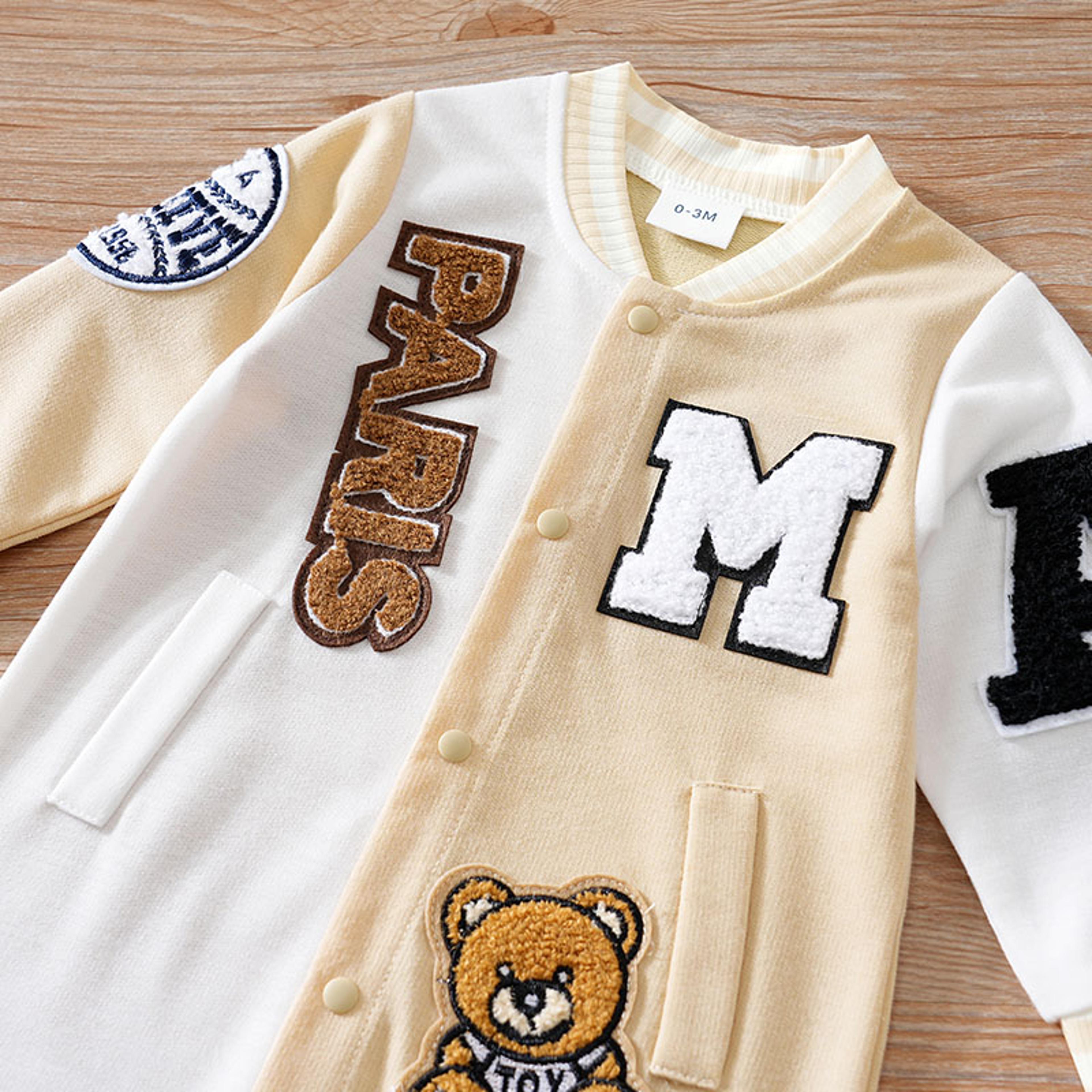 Spring Autumn Baby Cartoon Jumpsuit Long Sleeved Baseball Clothes Trendy And Handsome Baby Clothes 3