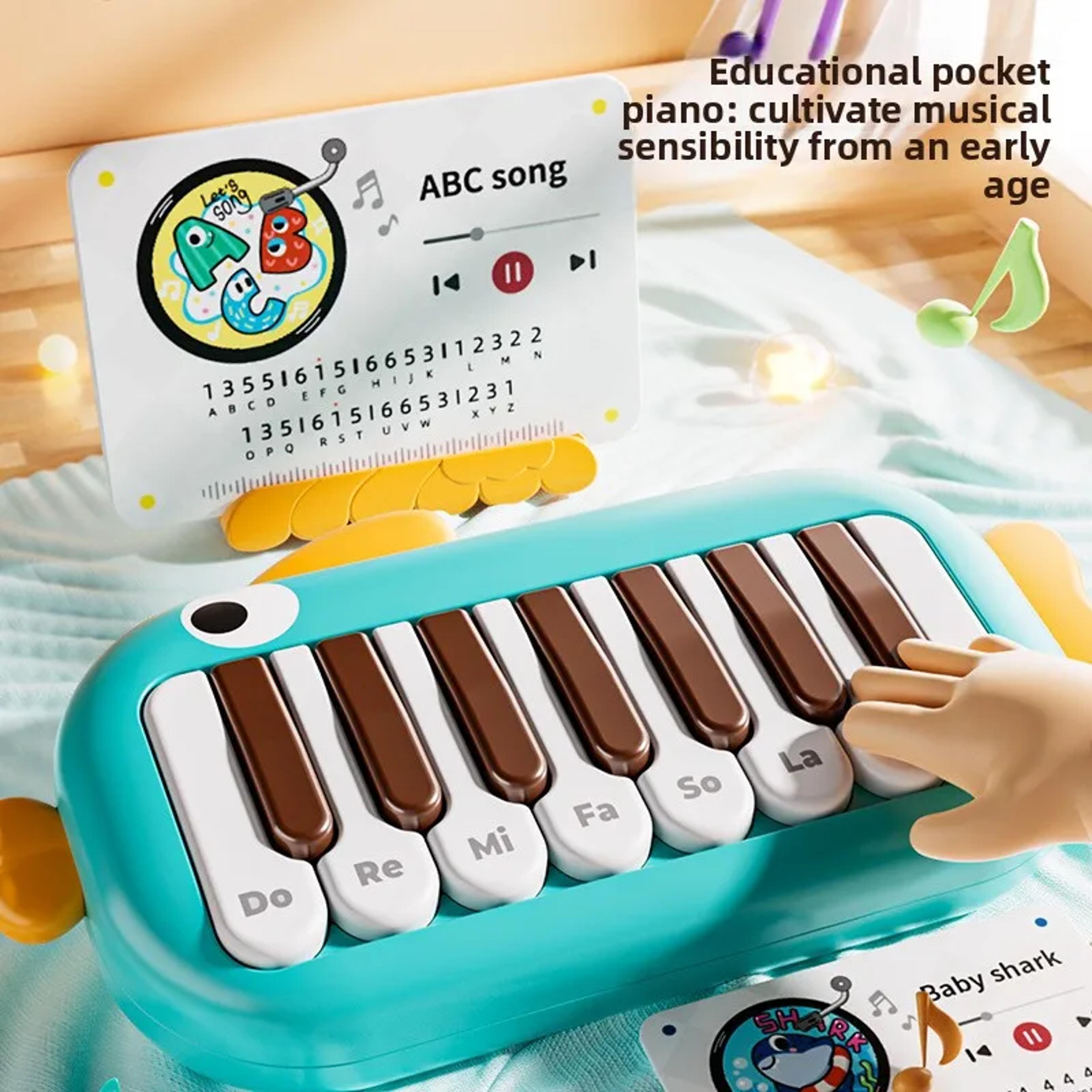 Montessori Baby Music Instruments Multifunctional Pocket Piano Keyboard Toy Electronic Learning Edu 2