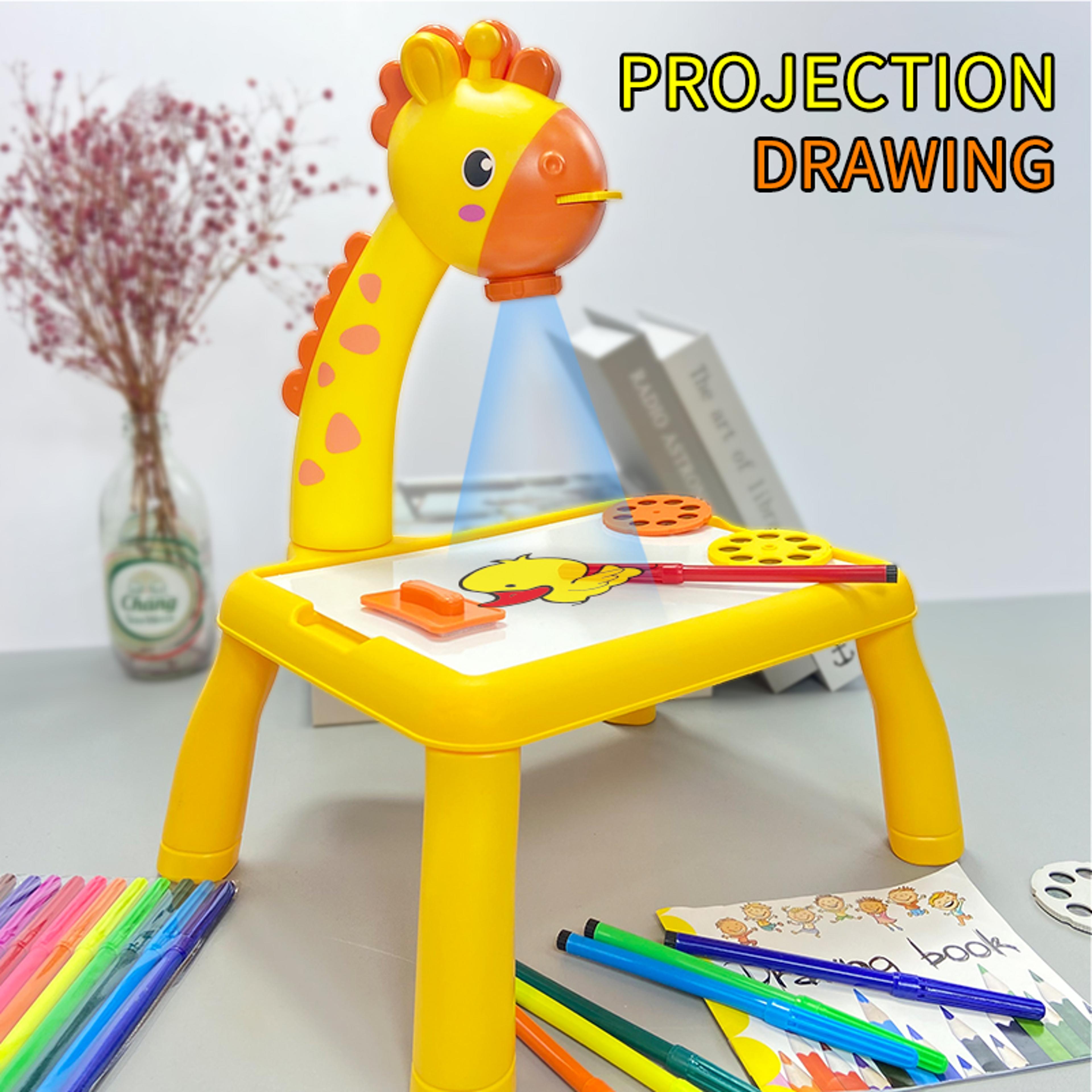 Multifunctional Drawing Table Projector Childrens Projection Drawing Board Graffiti Puzzle Toy For