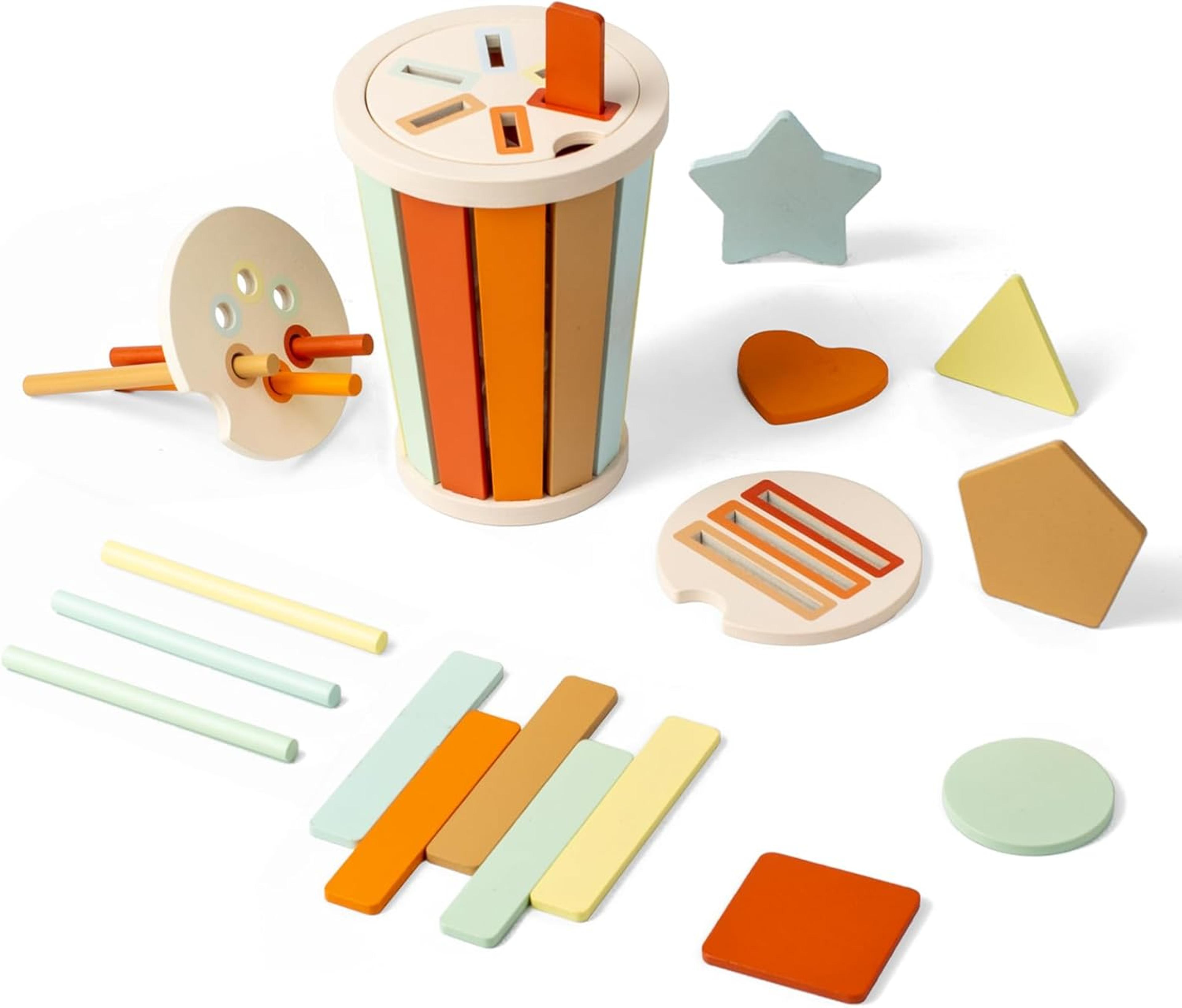 Wooden Shape Recognition Toy Montessori Color Sorting Kids Math Learning Educational Toys For Toddl 6