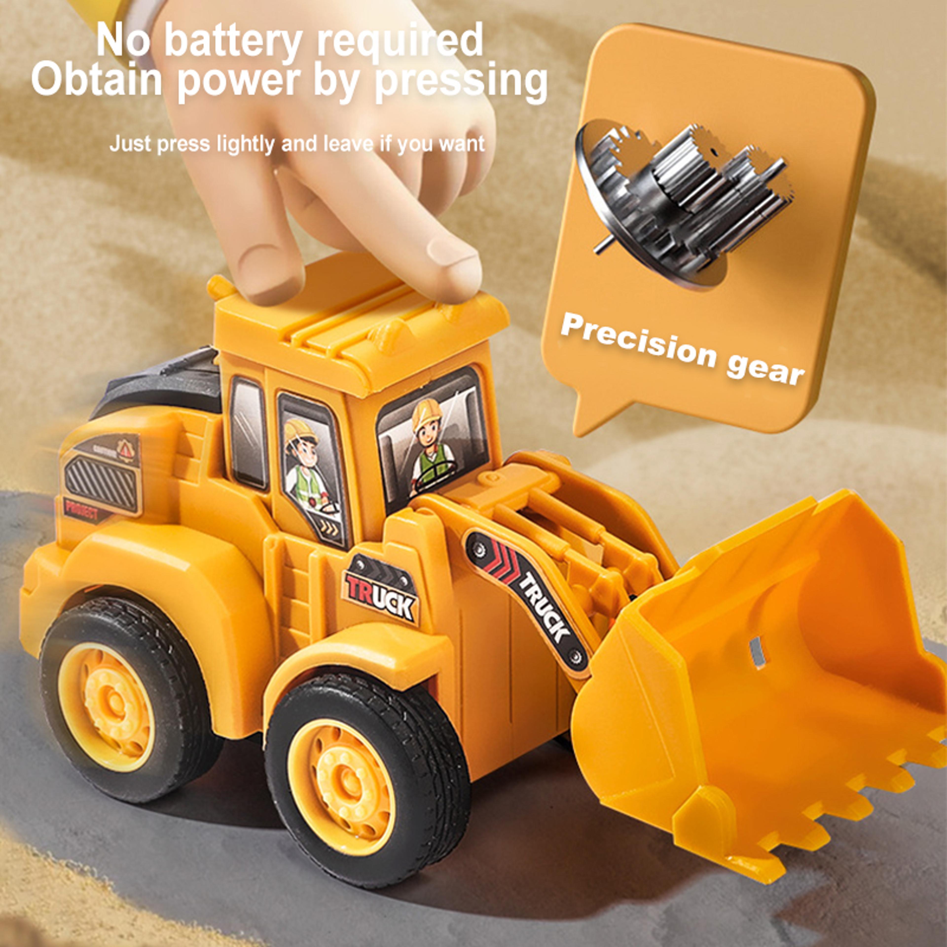 Construction Vehicle Toy Excavator Bulldozer Press Sliding Engineering Vehicle Model For Boys Educa 2