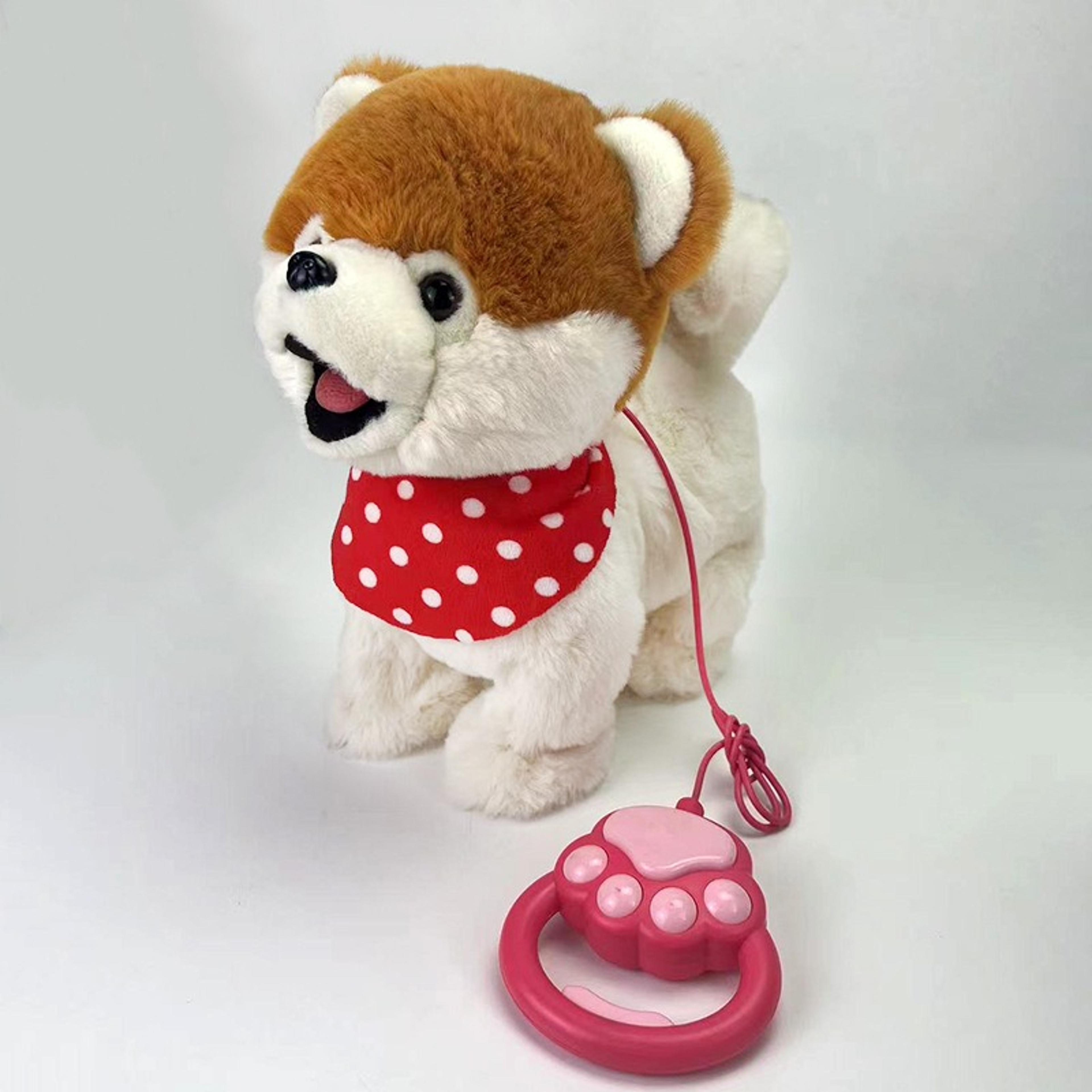 Interactive Robot Dog Sound Control Plush Puppy Toys Cat Lick Tongue Talk Bark Sing Music Animal Fo