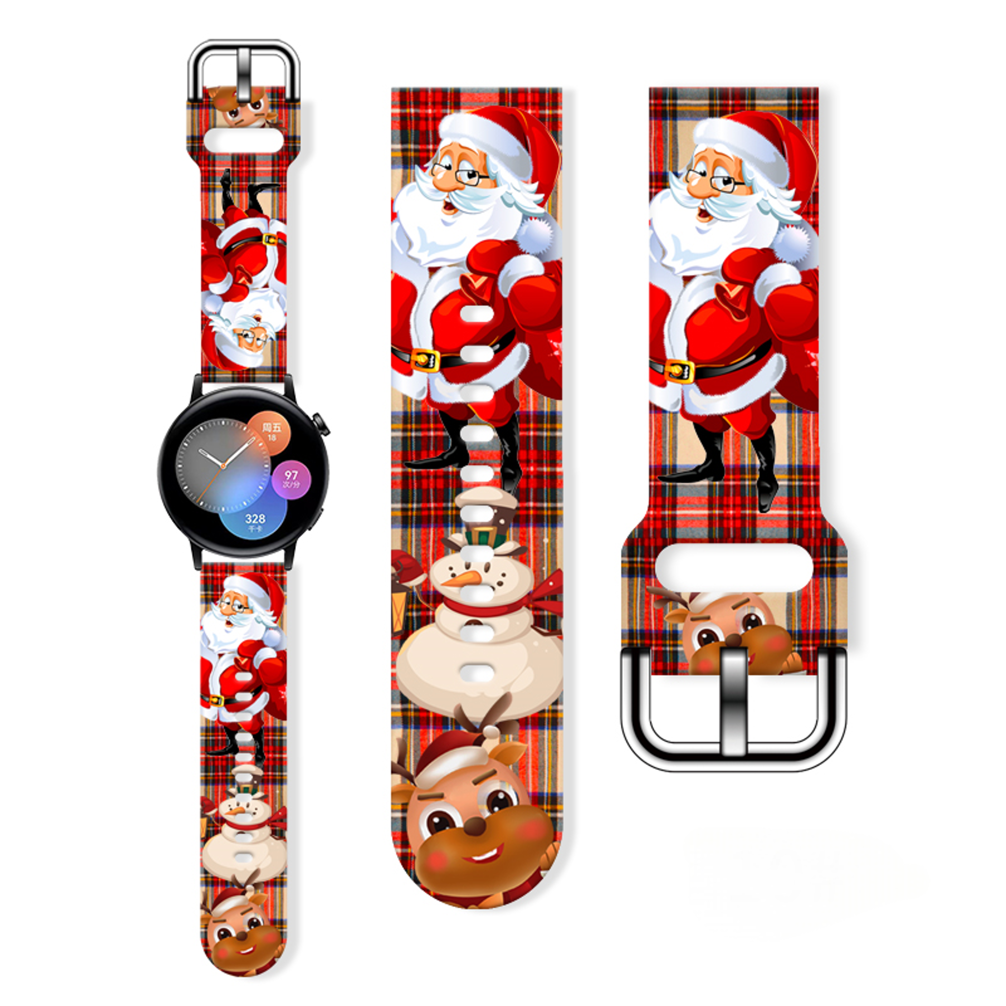 Replaceable Christmas Printed Strap For Watch Bracelet For Xiaomi Amazfit 5