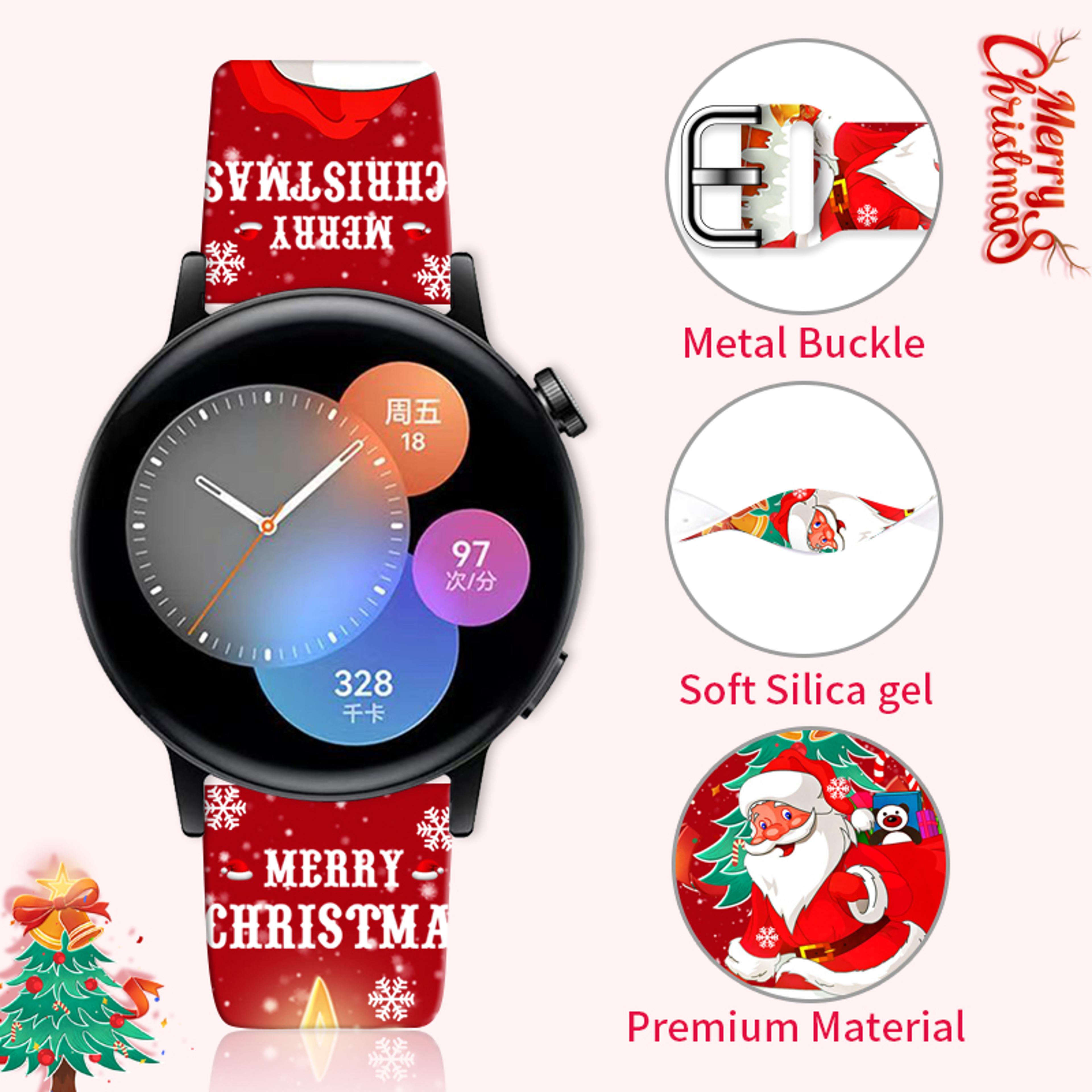 Replaceable Christmas Printed Strap For Watch Bracelet For Xiaomi Amazfit 3