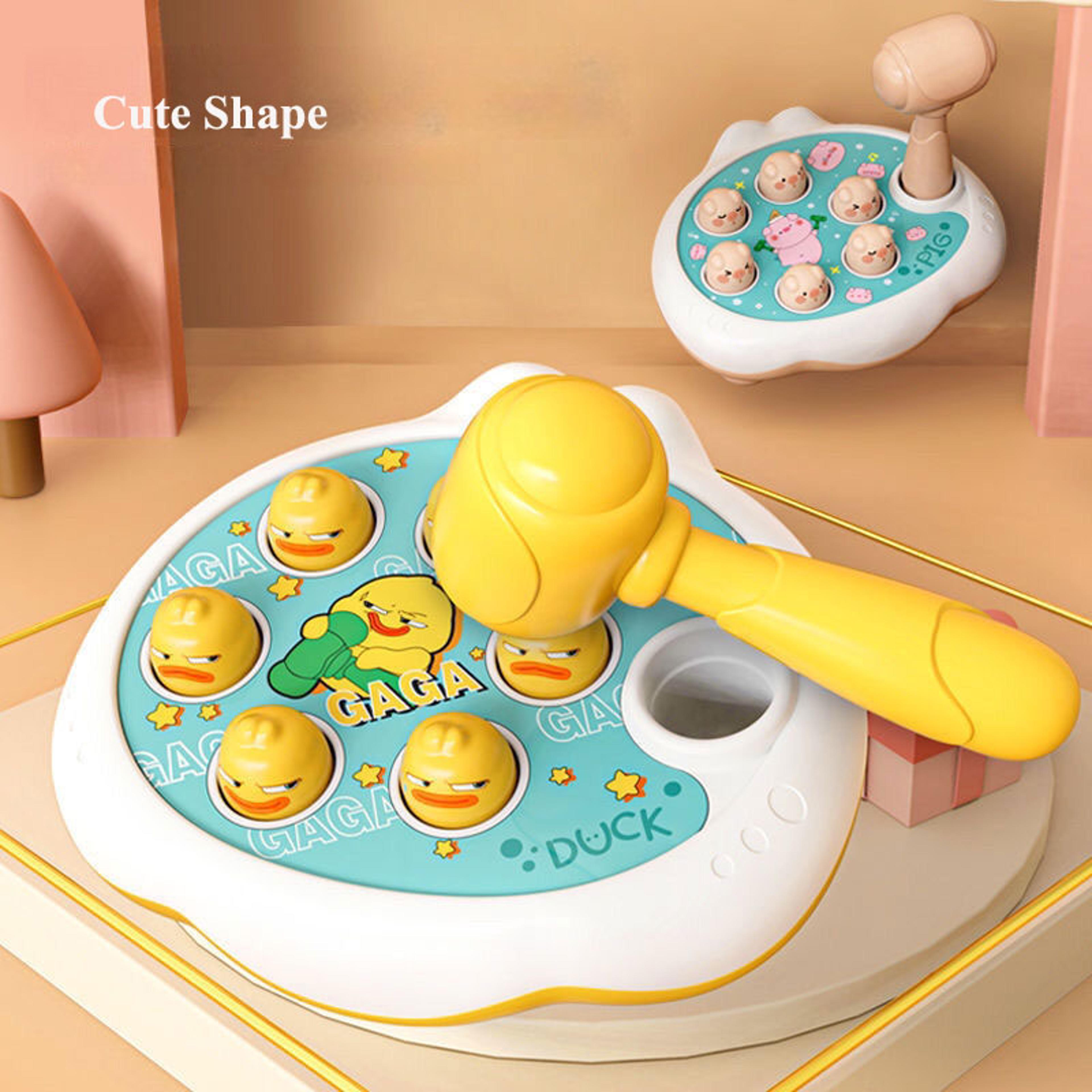 duck/frog/pig montessori learning toy, educational puzzle gift with hammer for toddler boys and girls, baby development