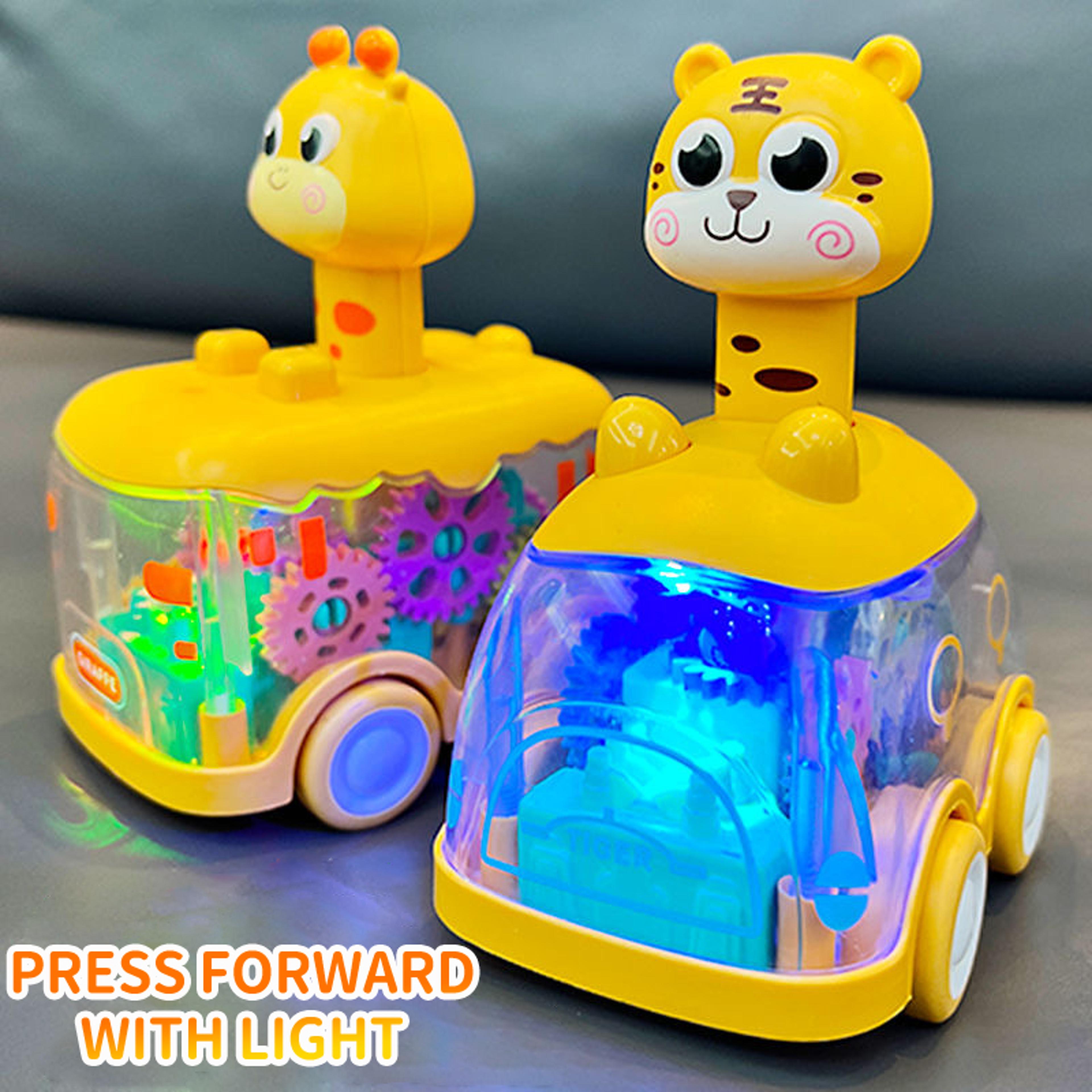Inertial Toy Car For Boys Press Gear Pull Back Puzzle Car 3