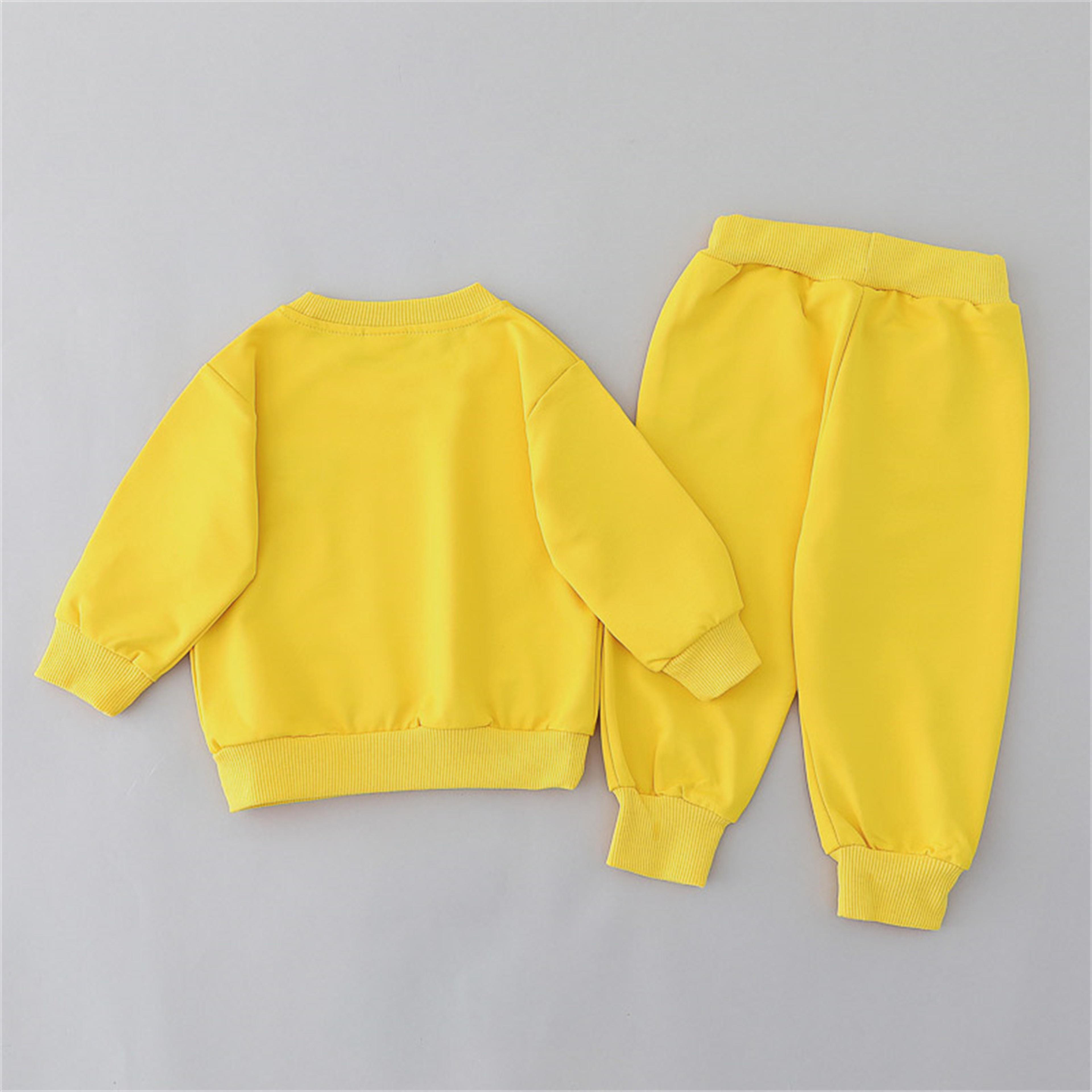 Little Bear Head Childrens Set Spring Autumn Long Sleeve Pants 4